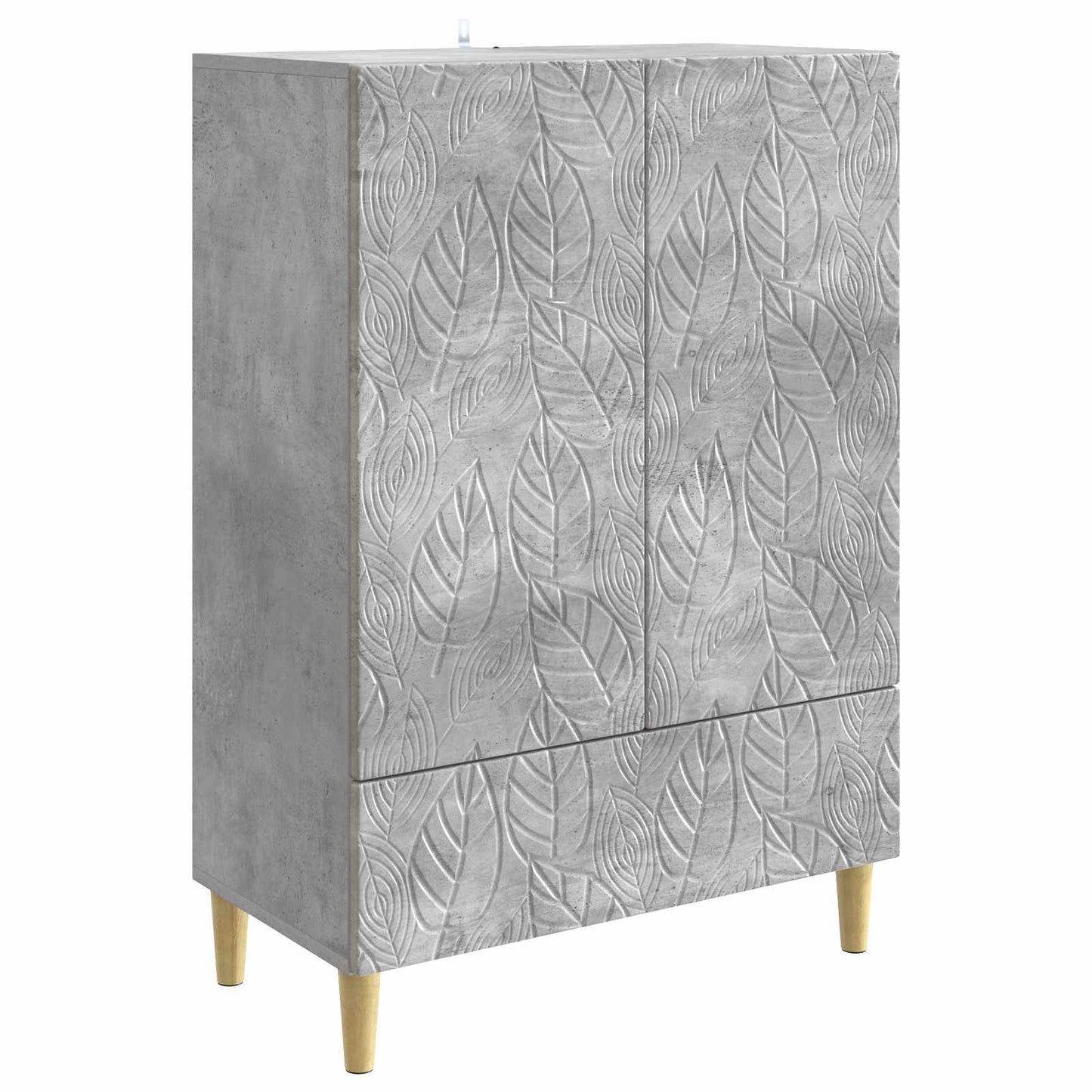 Sideboard Concrete Grey 66 x 34.5 x 95 cm Engineered Wood