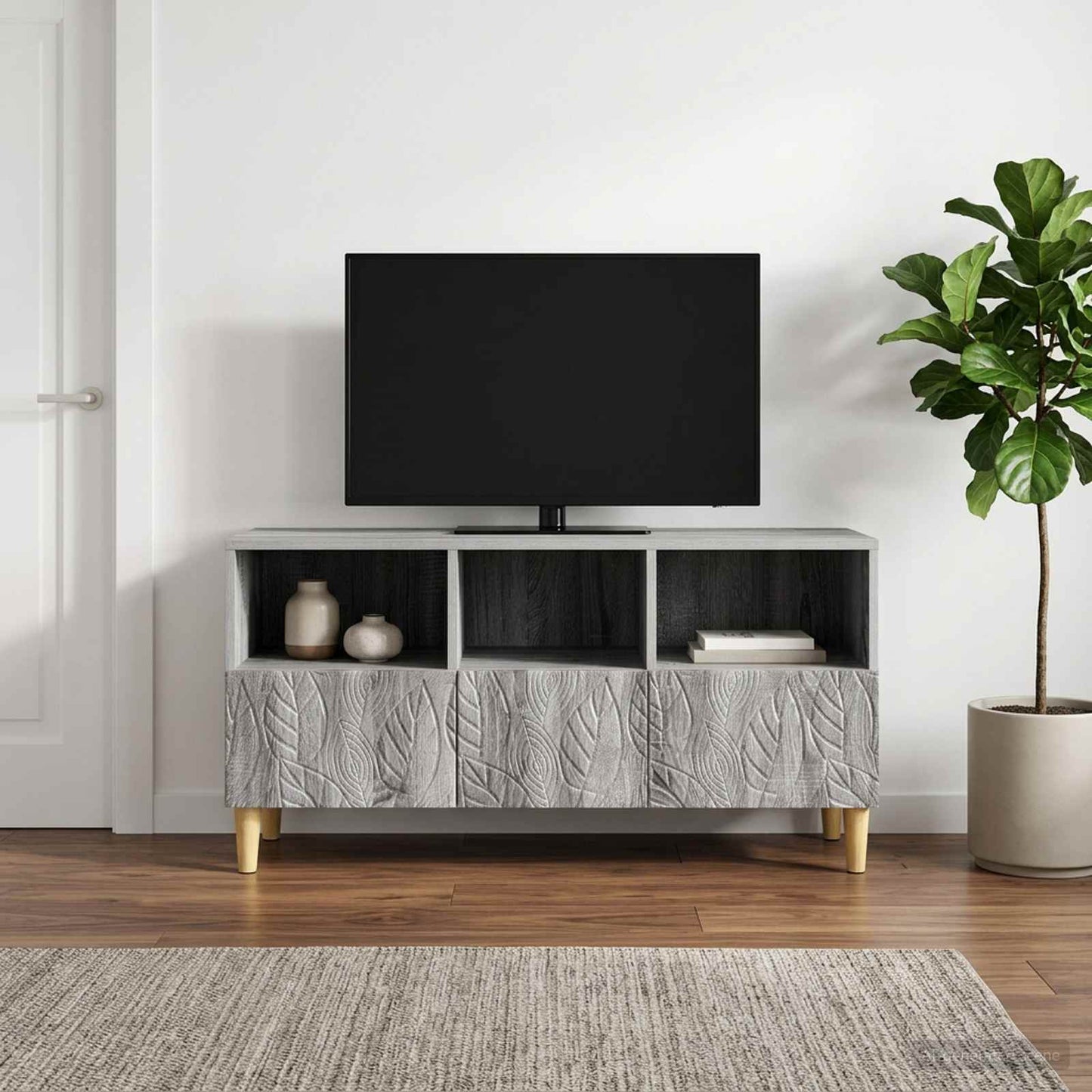 TV Cabinet 102 x 34.5 x 50 cm Grey Sonoma Engineered Wood