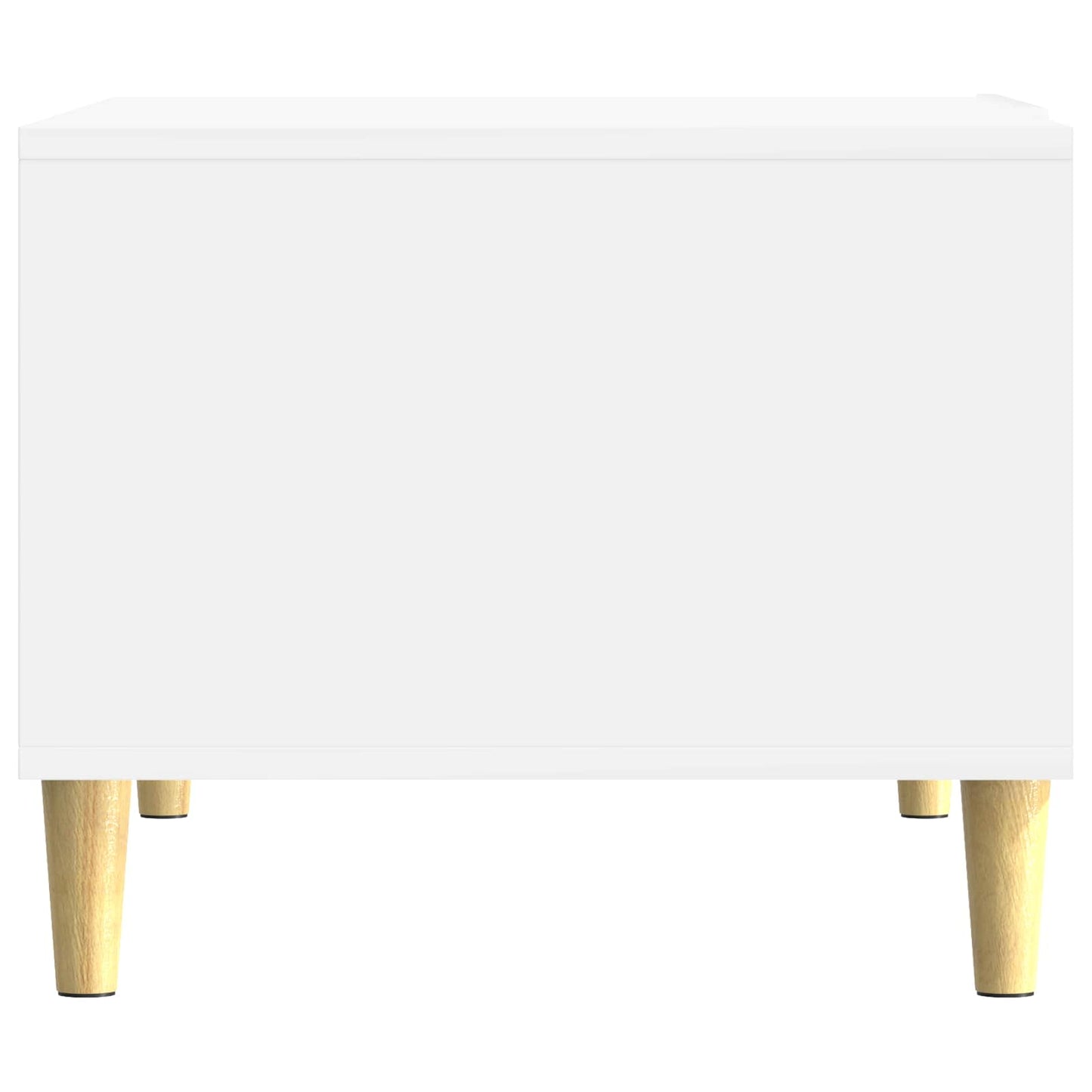 Coffee Table High Gloss White 50 x 49 x 40 cm Engineered Wood