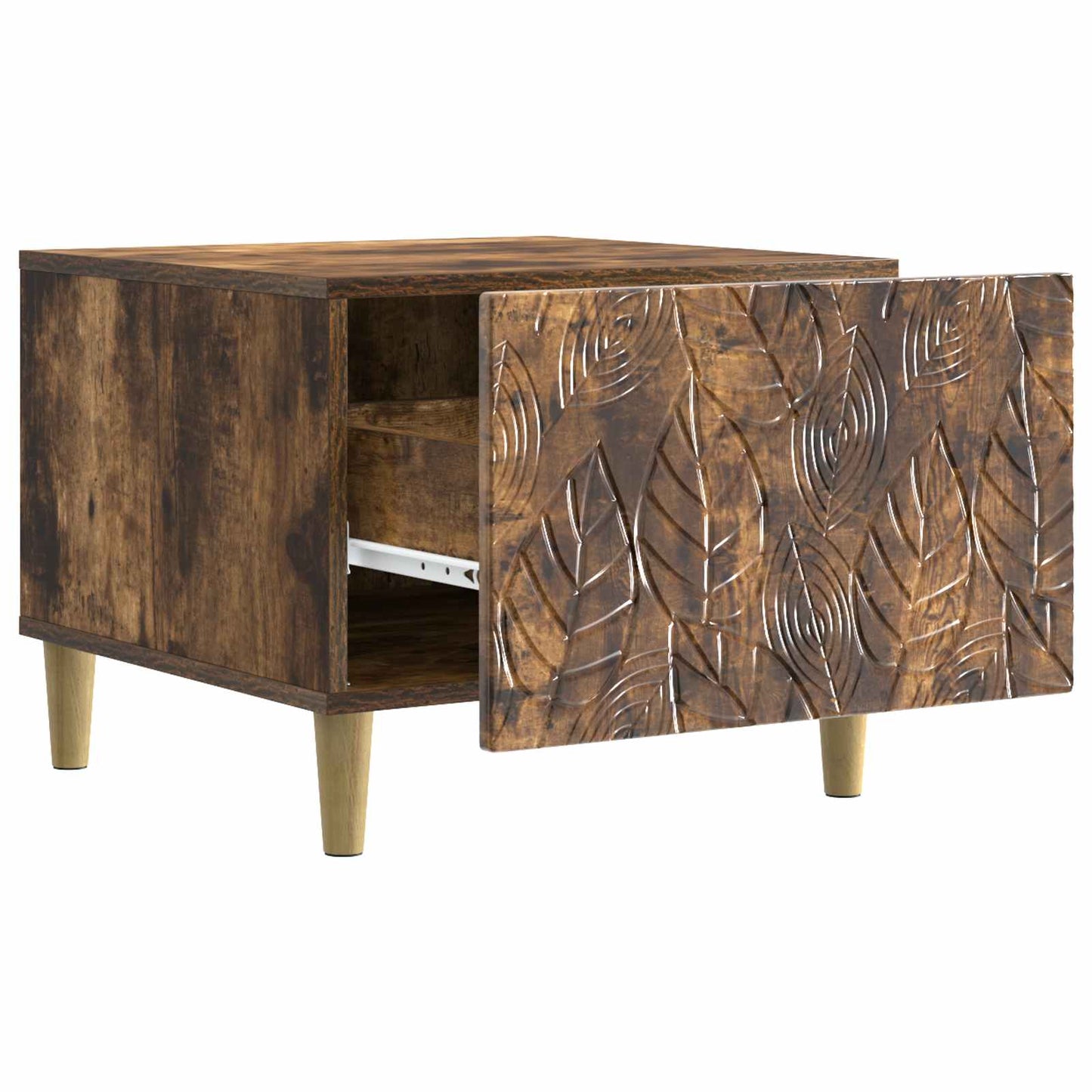 Coffee Table Smoked Oak 50 x 49 x 40 cm Engineered Wood
