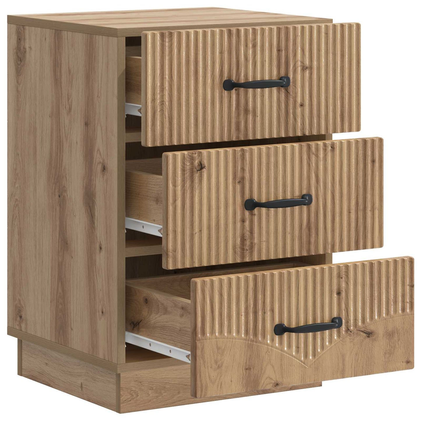 Bedside Cabinet Artisan Oak 43 x 41 x 63.5 cm Engineered Wood