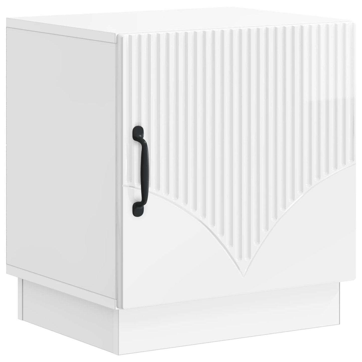 Bedside Table 2 pcs High Gloss White 43 x 34.5 x 47 cm
