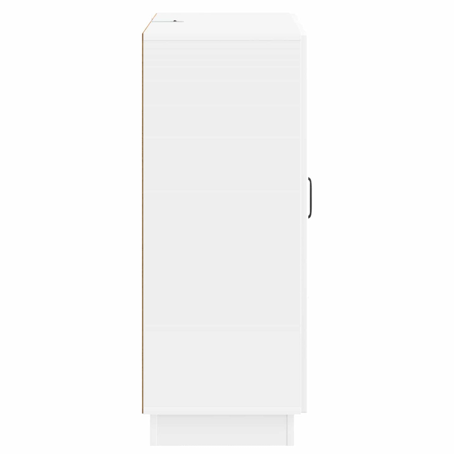 Sideboard High Gloss White 66 x 34.5 x 87 cm Engineered Wood