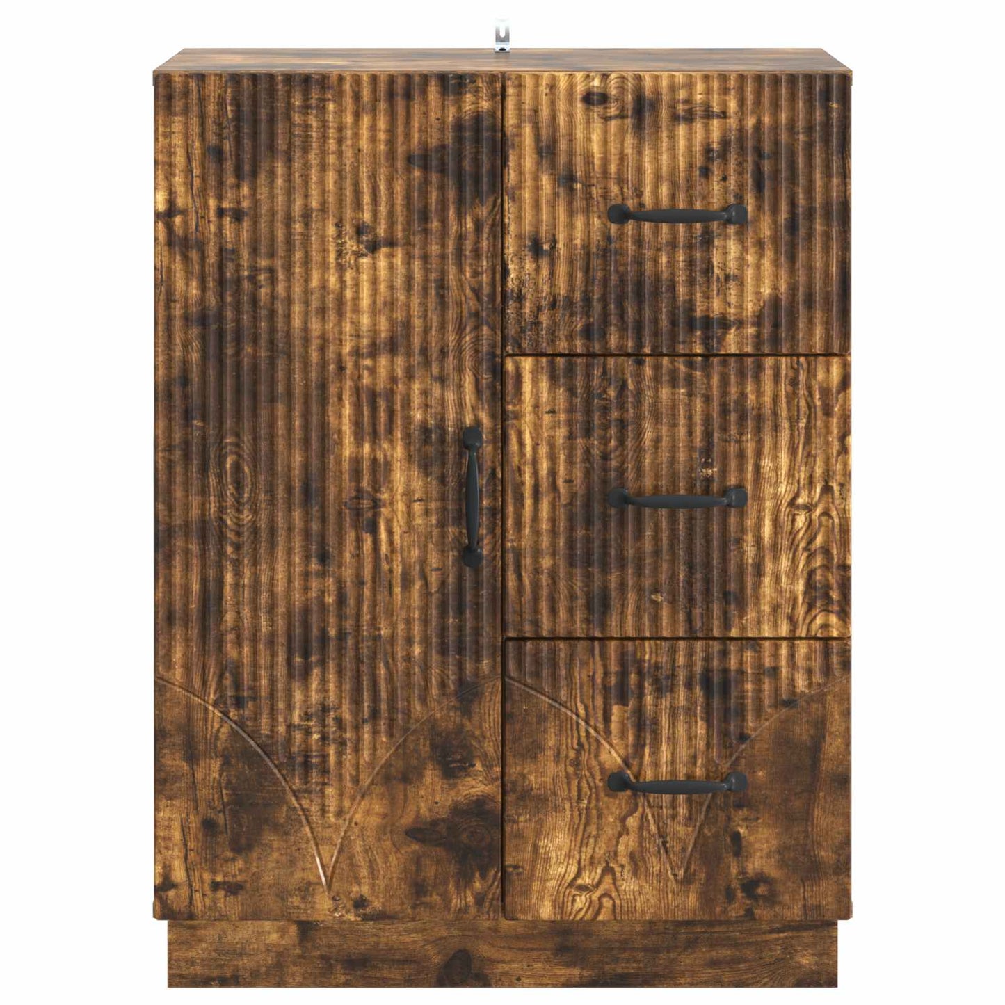 Sideboard Smoked Oak 66 x 34.5 x 87 cm Engineered Wood