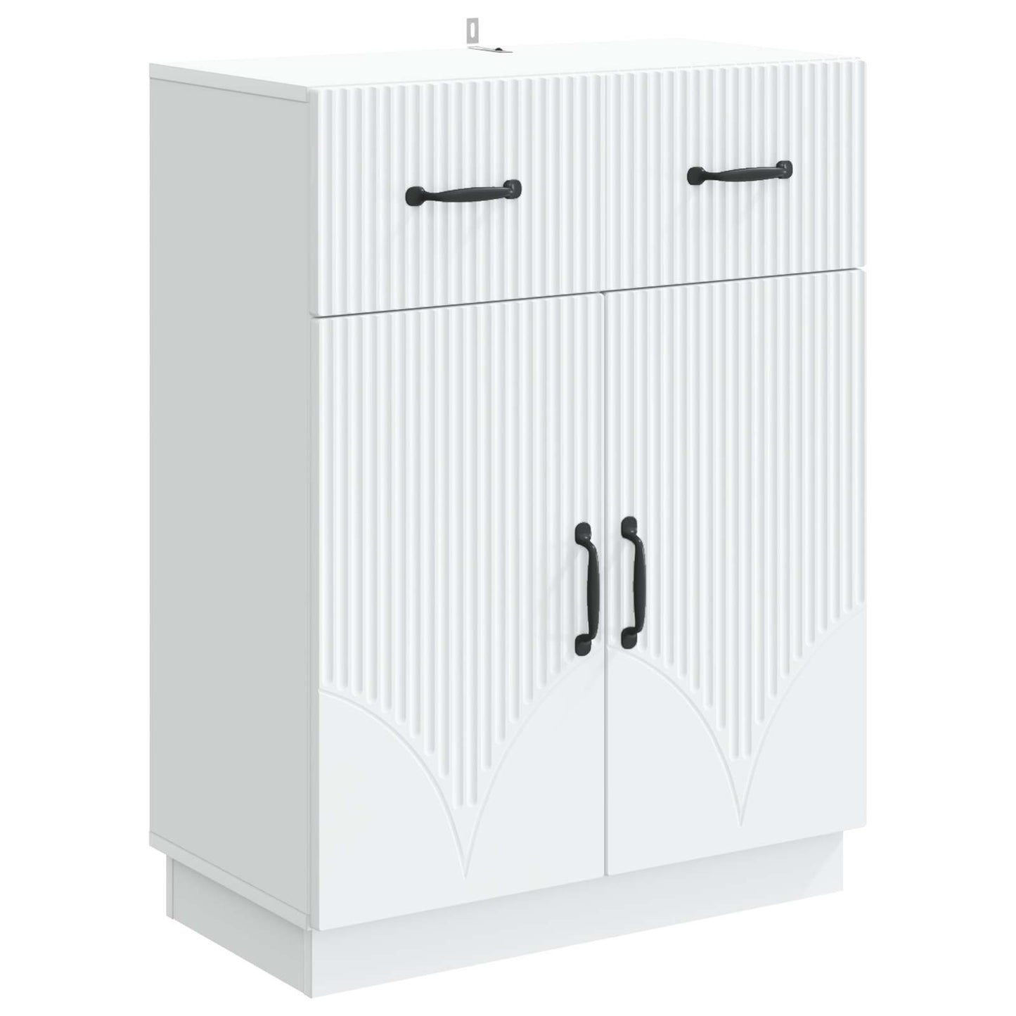 Sideboard White 66 x 34.5 x 87 cm Engineered Wood