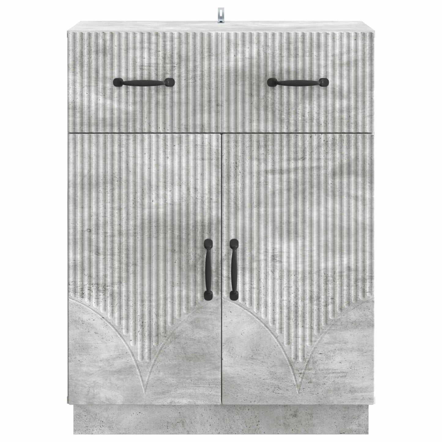 Sideboard Concrete Grey 66 x 34.5 x 87 cm Engineered Wood