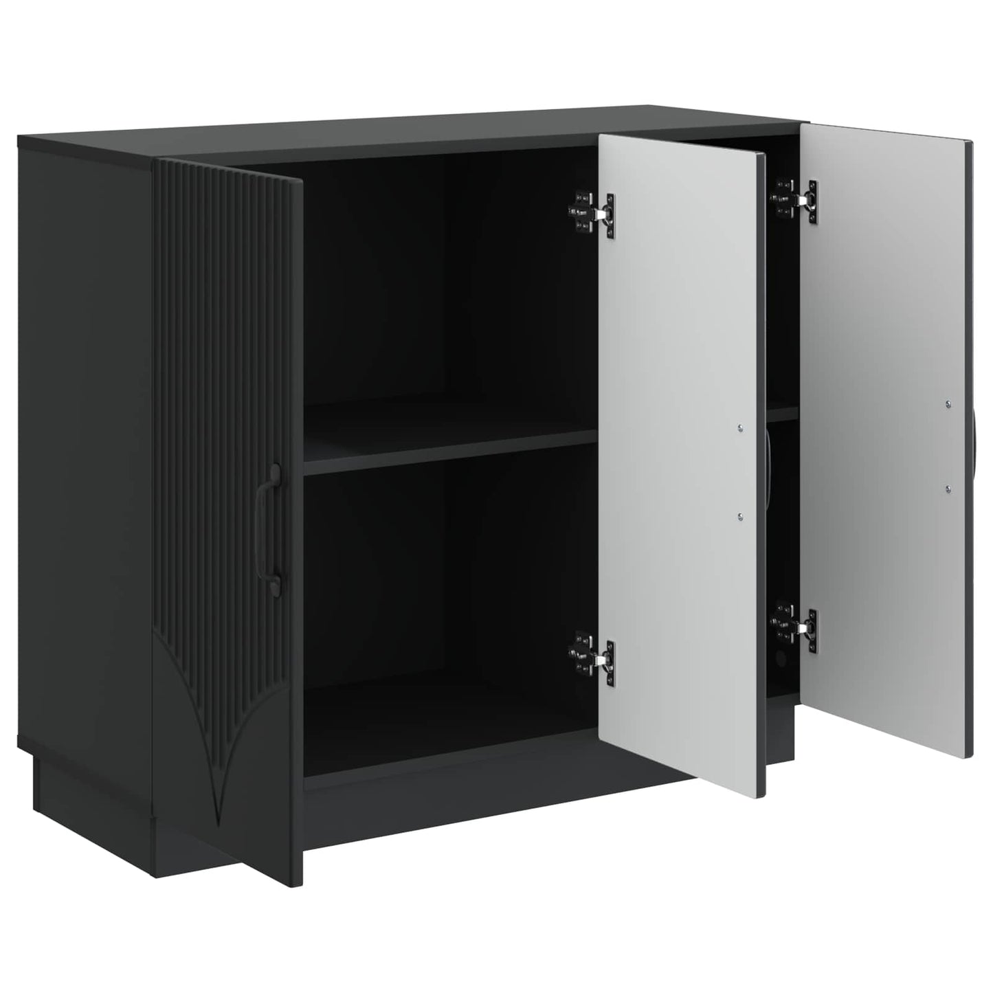 Sideboard Black 89 x 34.5 x 77 cm Engineered Wood