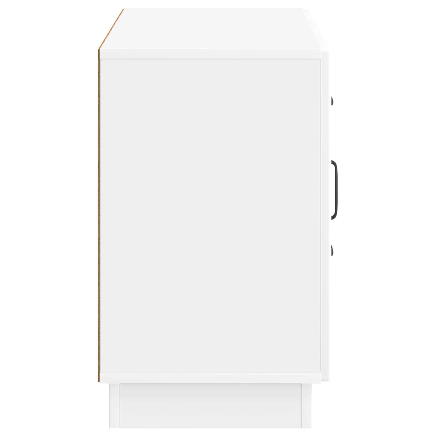Sideboard High Gloss White 89 x 34.5 x 57 cm Engineered Wood