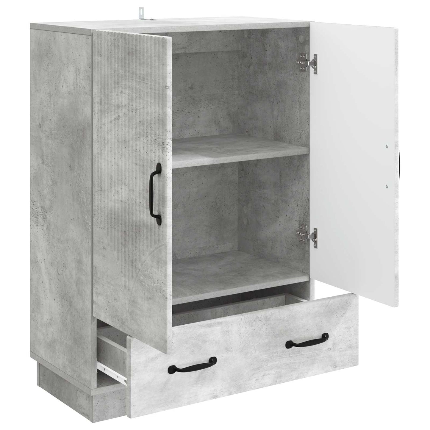 Sideboard Concrete Grey 66 x 34.5 x 92 cm Engineered Wood