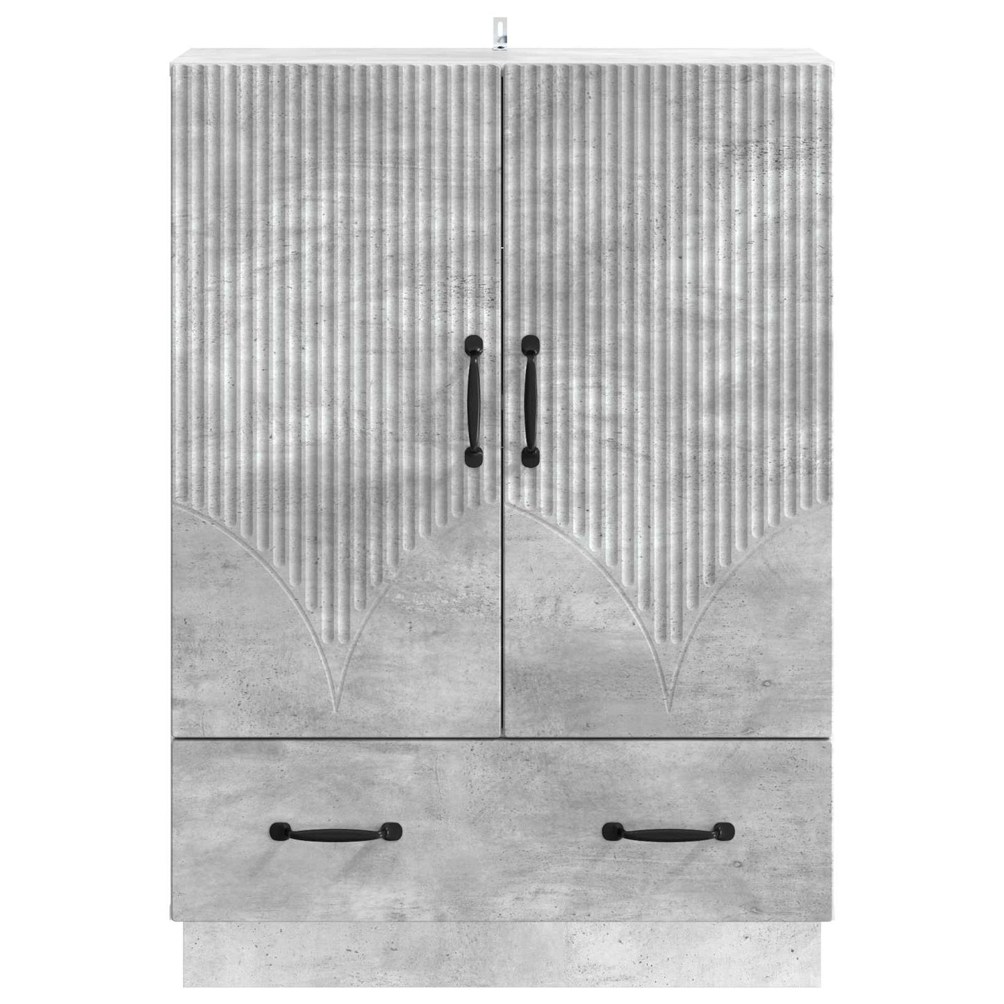 Sideboard Concrete Grey 66 x 34.5 x 92 cm Engineered Wood