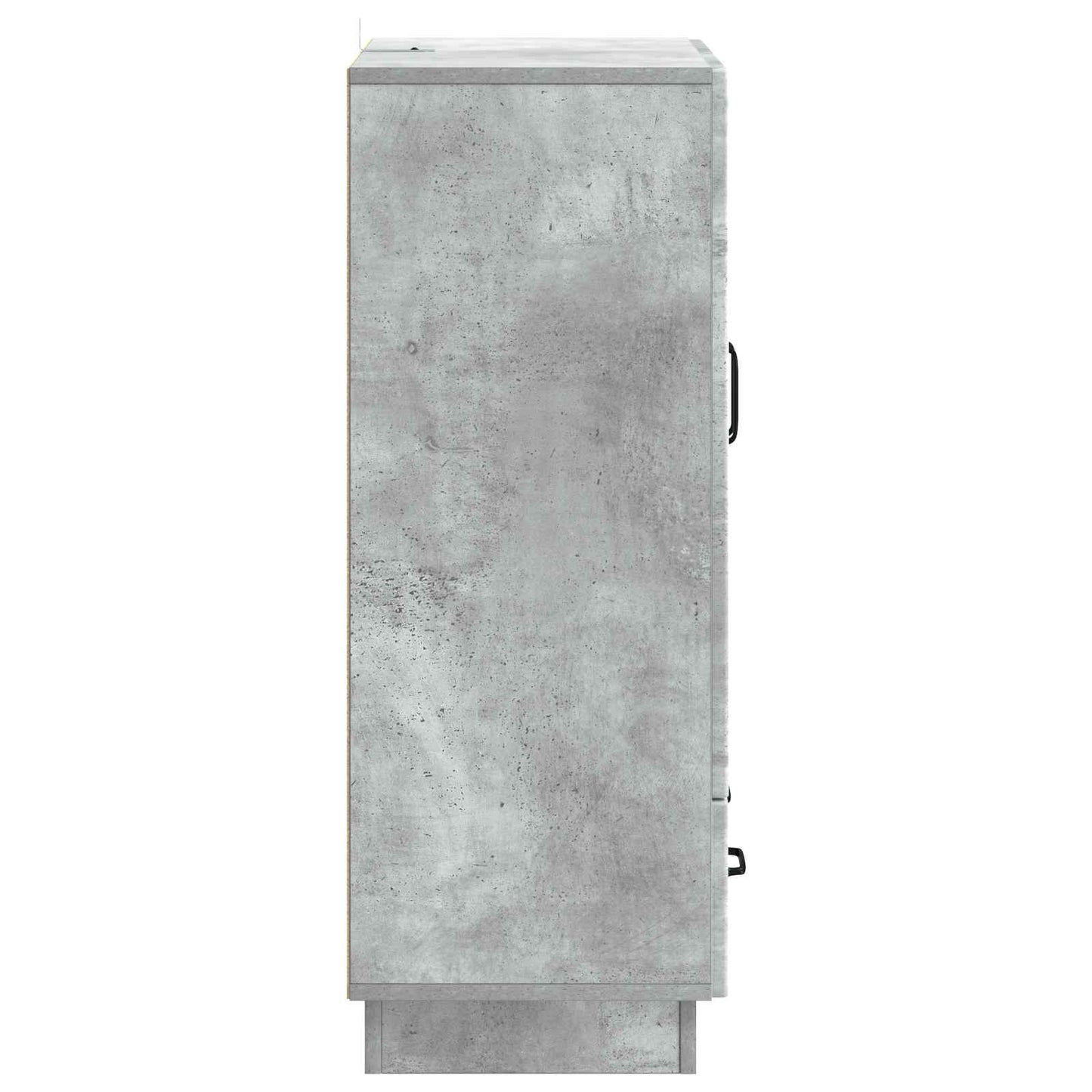 Sideboard Concrete Grey 66 x 34.5 x 92 cm Engineered Wood