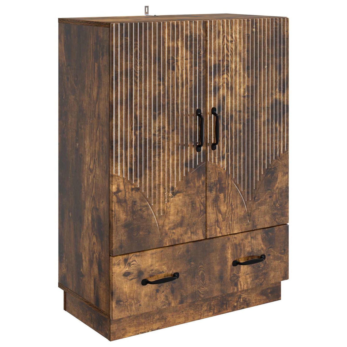 Sideboard Smoked Oak 66 x 34.5 x 92 cm Engineered Wood