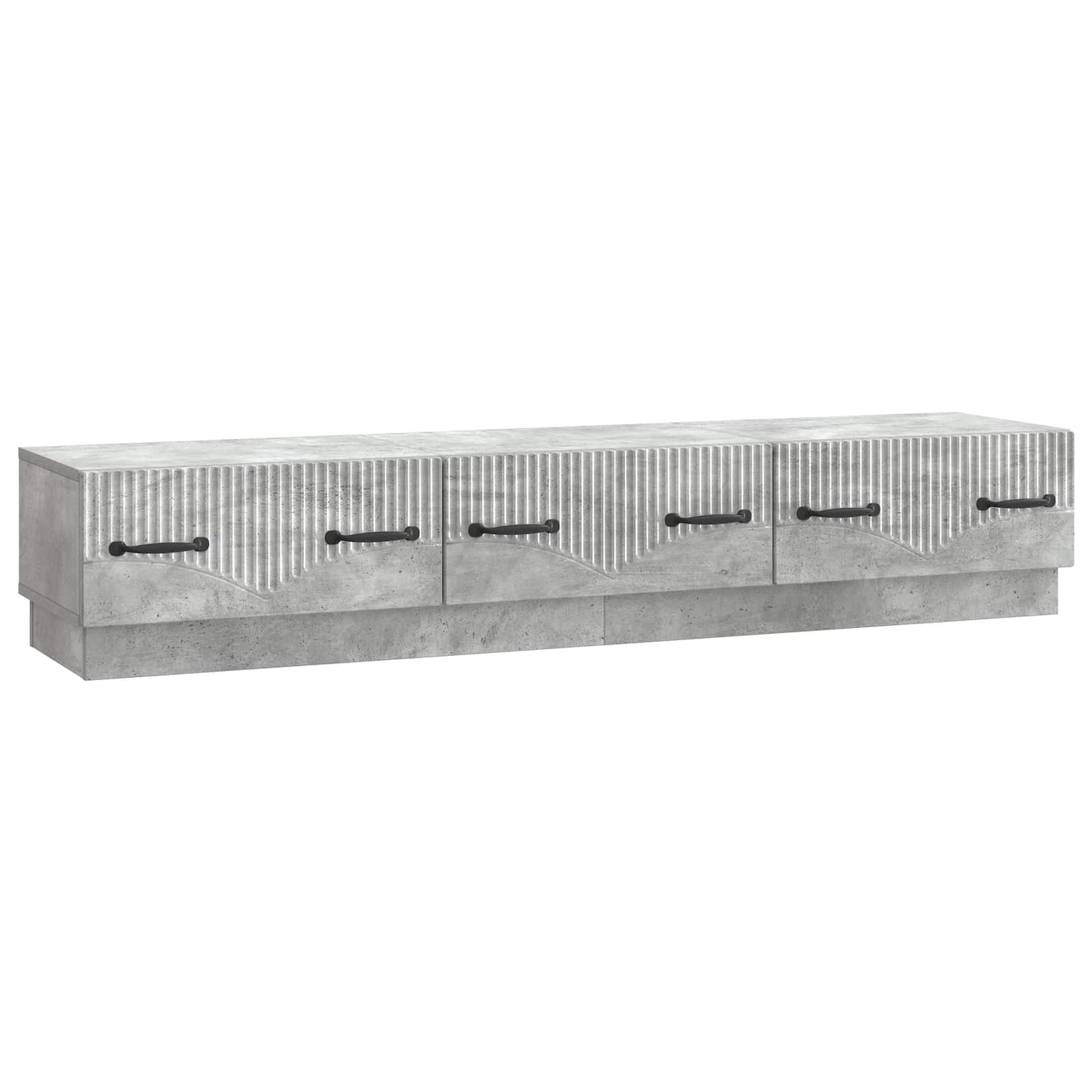 TV Cabinet Concrete Grey 147 x 34.5 x 27 cm Engineered Wood