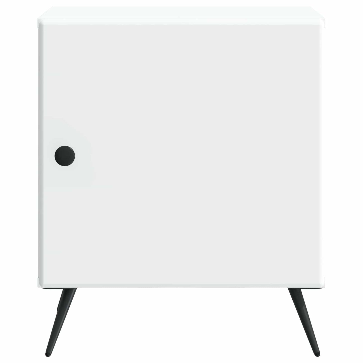 Bedside Cabinet White 43 x 34.5 x 50 cm Engineered Wood