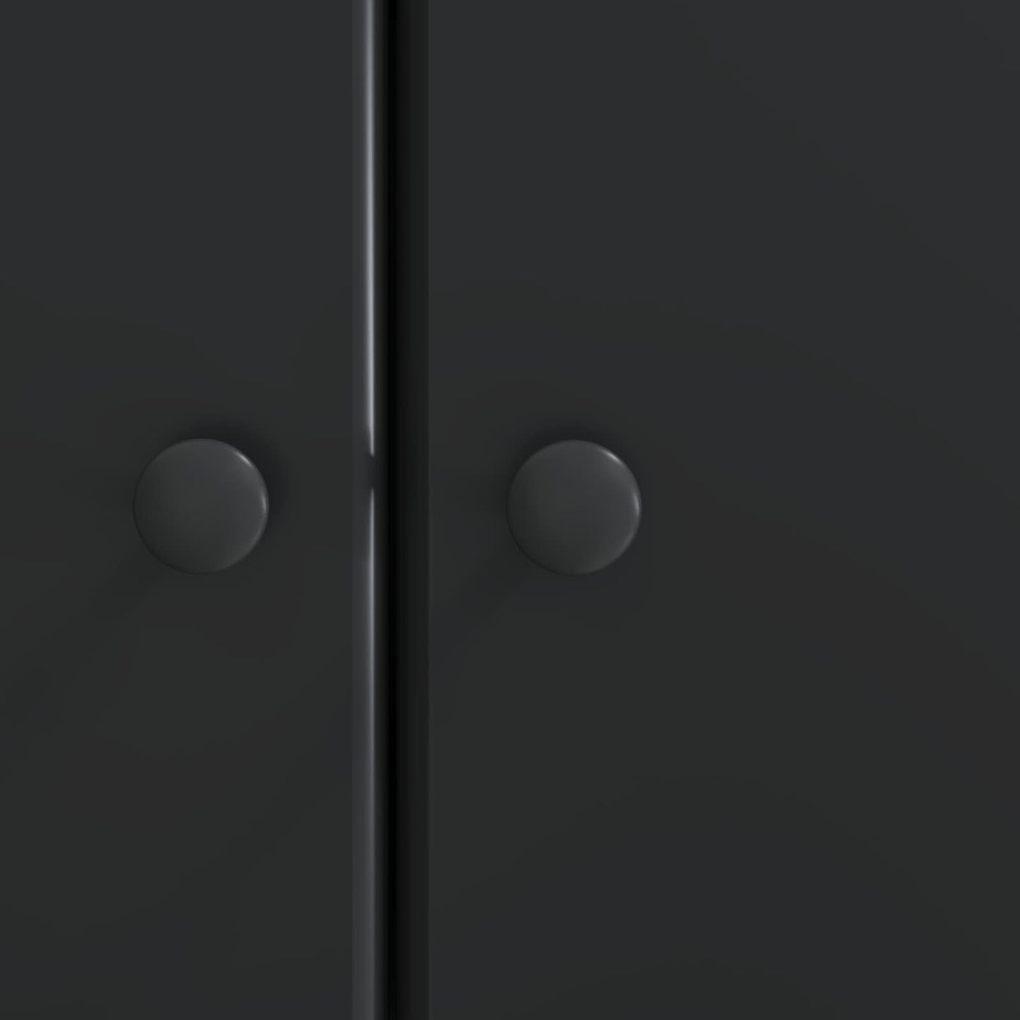 Sideboard Black 66 x 34.5 x 90 cm Engineered Wood