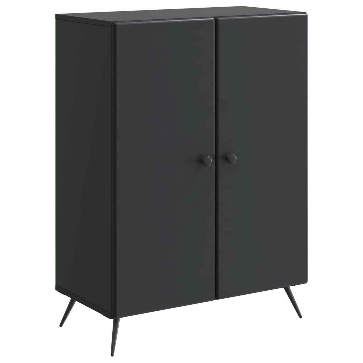 Sideboard Black 66 x 34.5 x 90 cm Engineered Wood