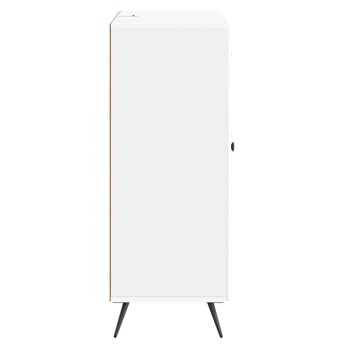 Sideboard High Gloss White 66 x 34.5 x 90 cm Engineered Wood