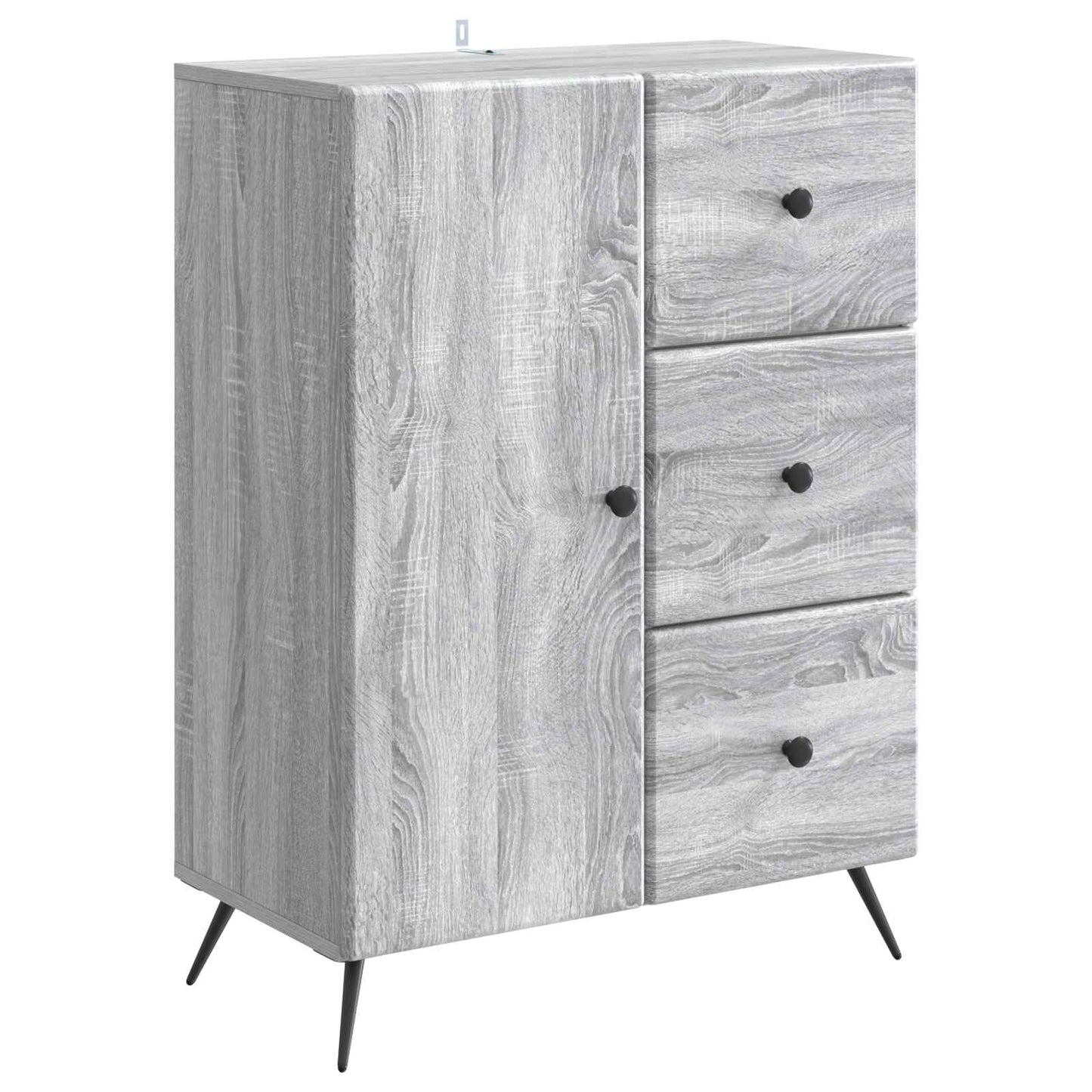 Sideboard Grey Sonoma 66 x 34.5 x 90 cm Engineered Wood