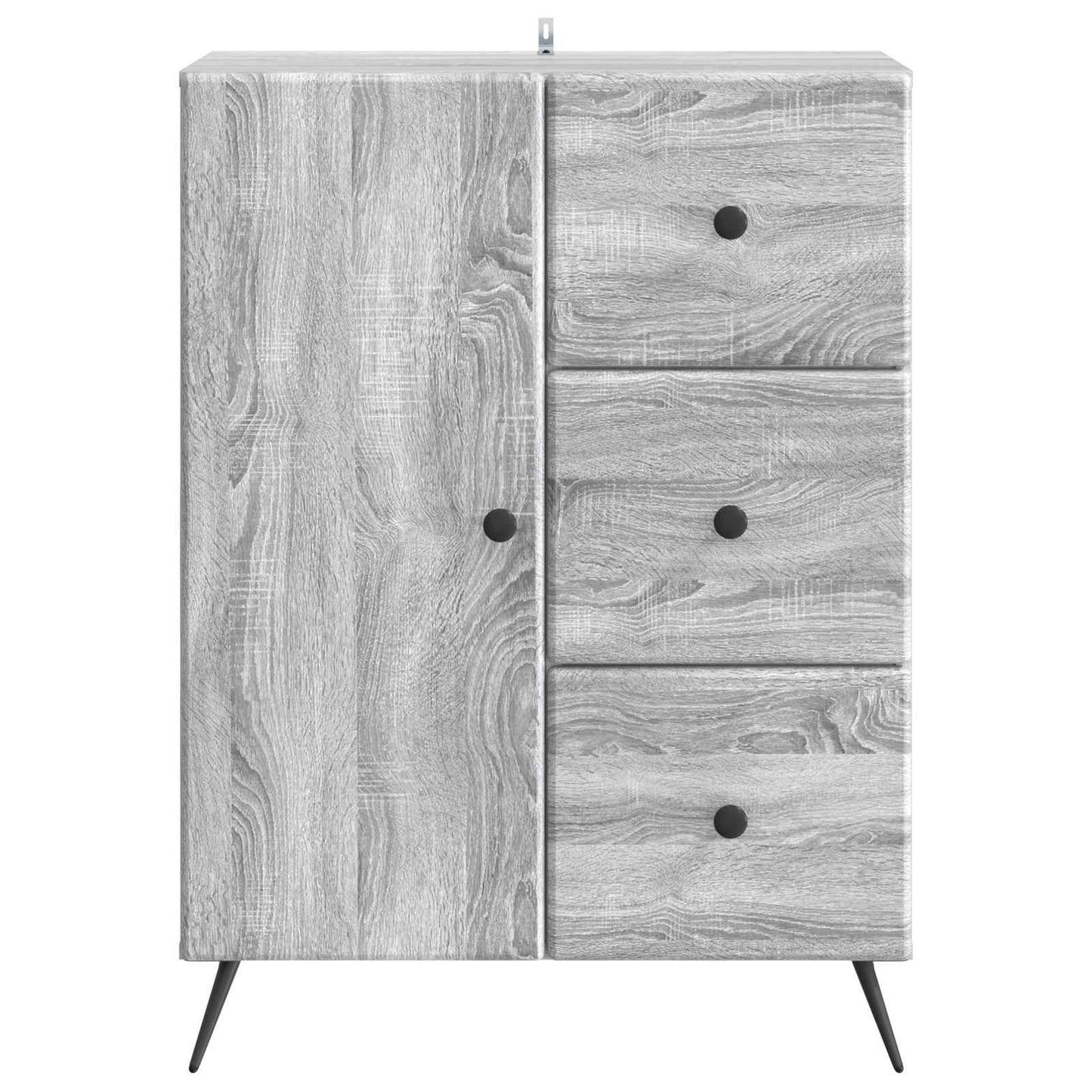 Sideboard Grey Sonoma 66 x 34.5 x 90 cm Engineered Wood