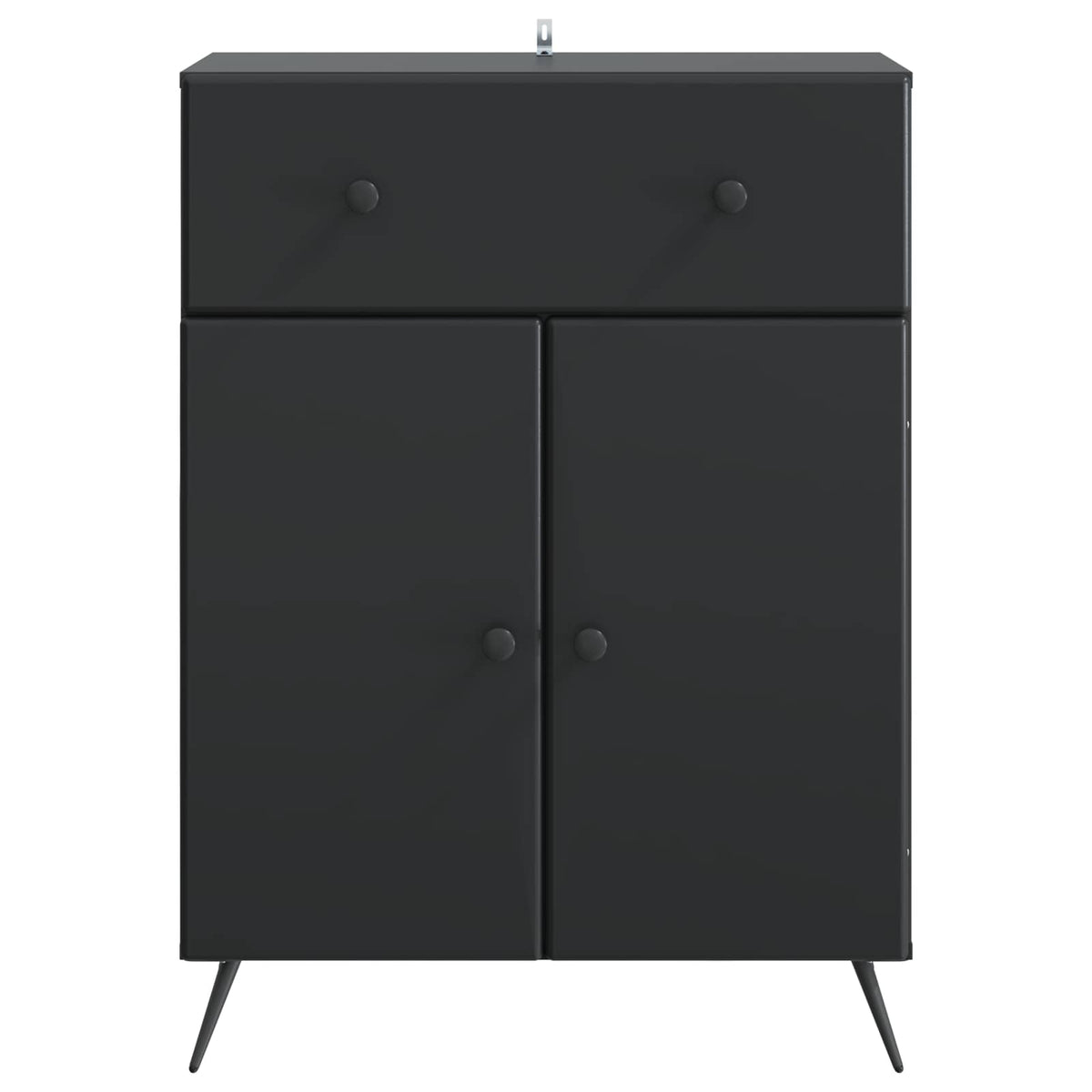Sideboard Black 66 x 34.5 x 90 cm Engineered Wood