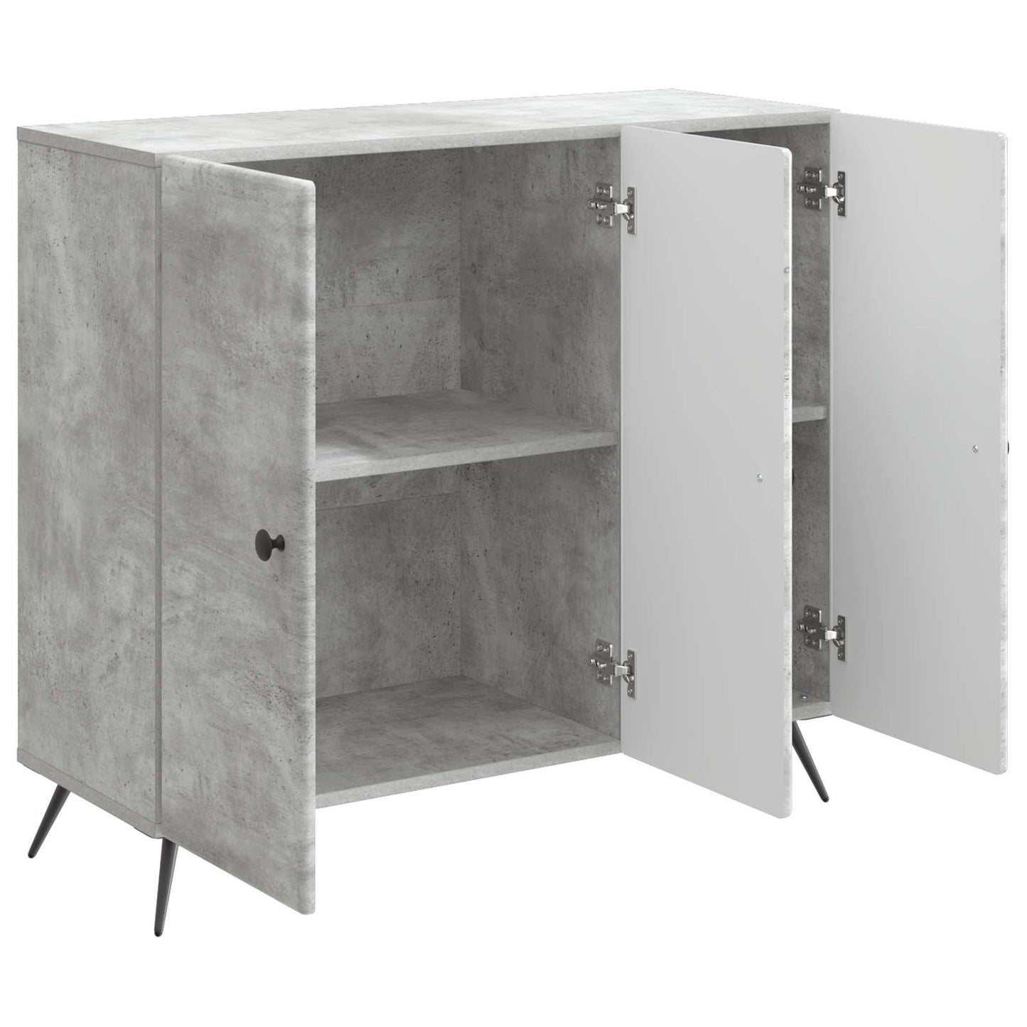 Sideboard Concrete Grey 89 x 34.5 x 80 cm Engineered Wood