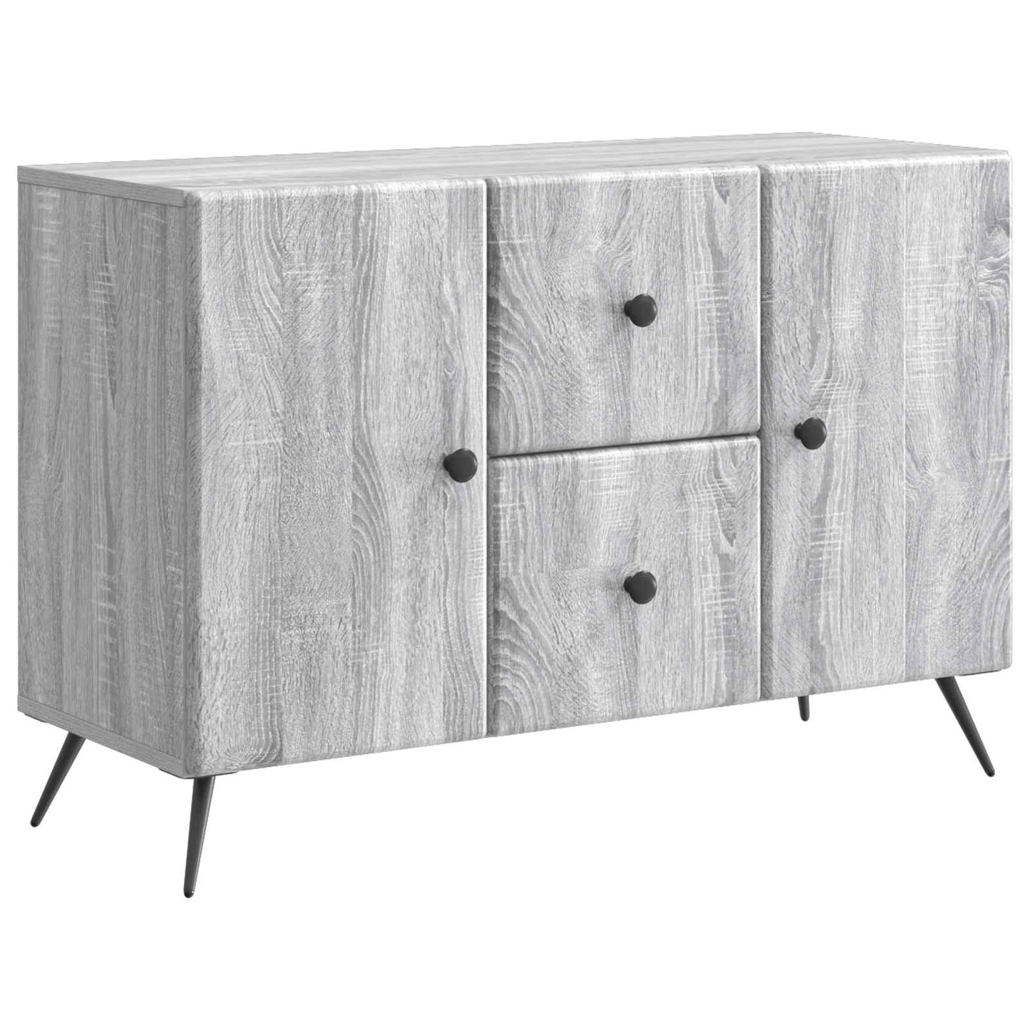 Sideboard Grey Sonoma 89 x 34.5 x 60 cm Engineered Wood
