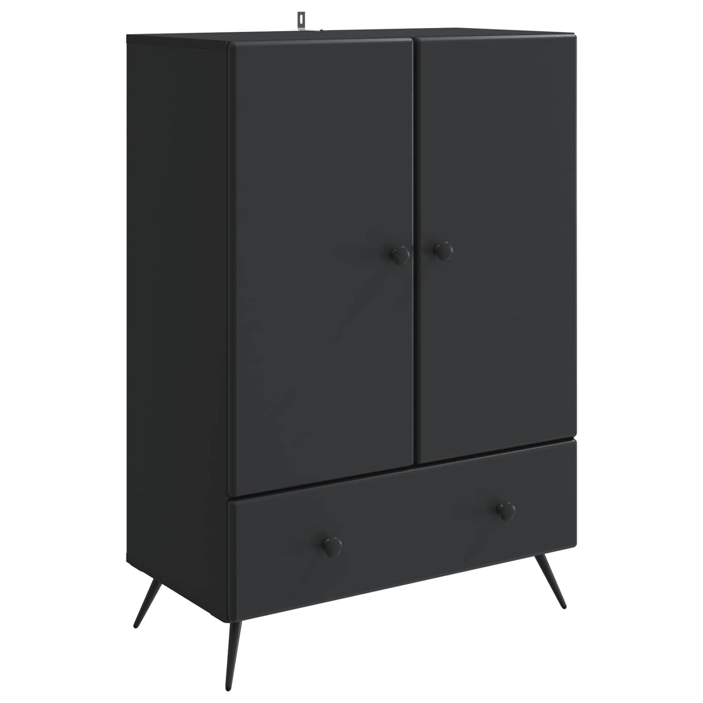 Sideboard Black 66 x 34.5 x 95 cm Engineered Wood