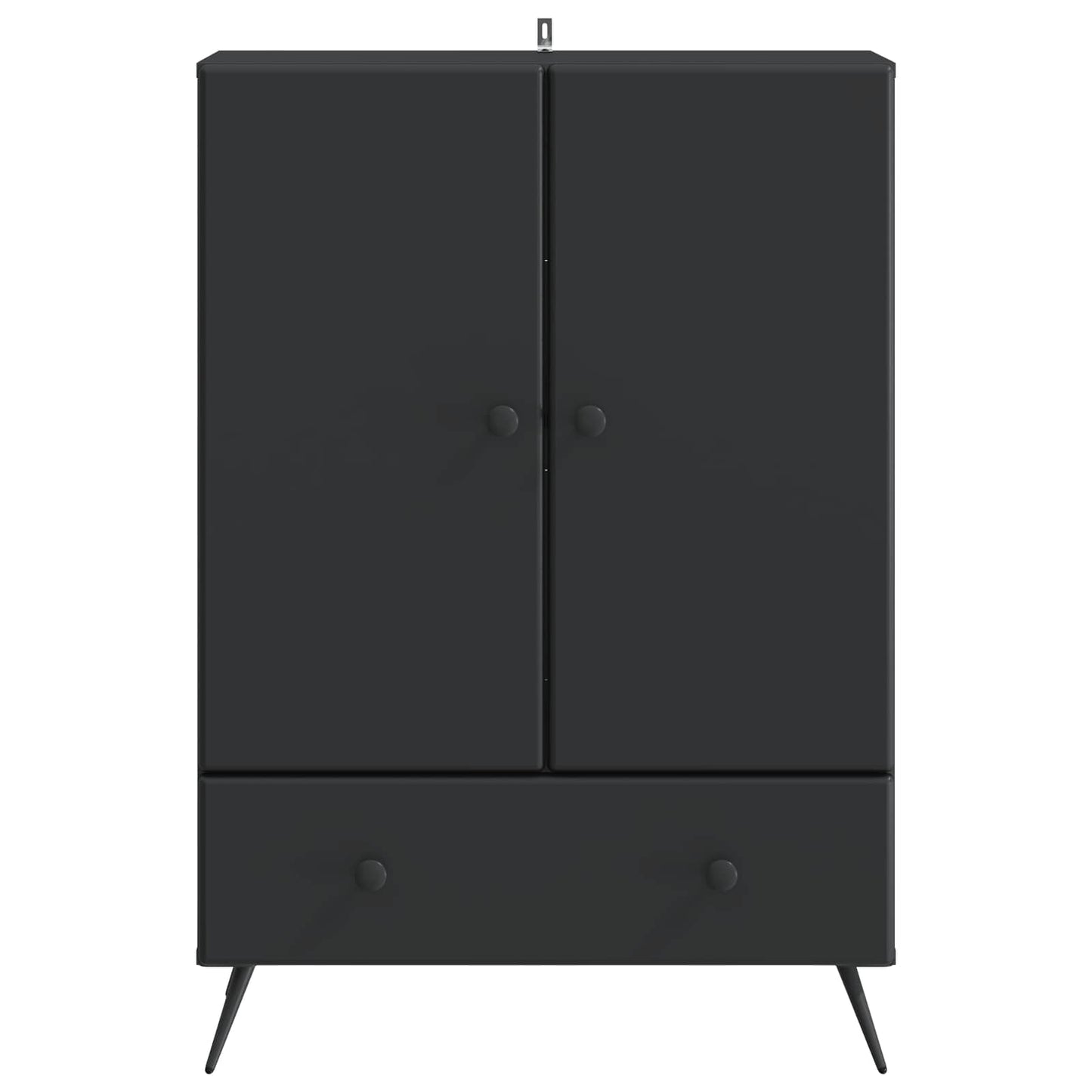 Sideboard Black 66 x 34.5 x 95 cm Engineered Wood