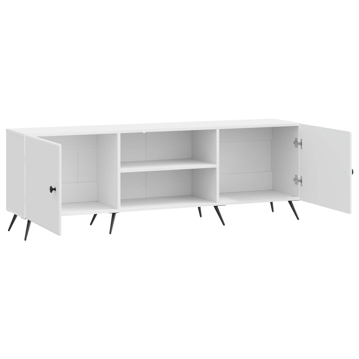 TV Cabinet 150 x 31 x 50 cm High Gloss White Engineered Wood