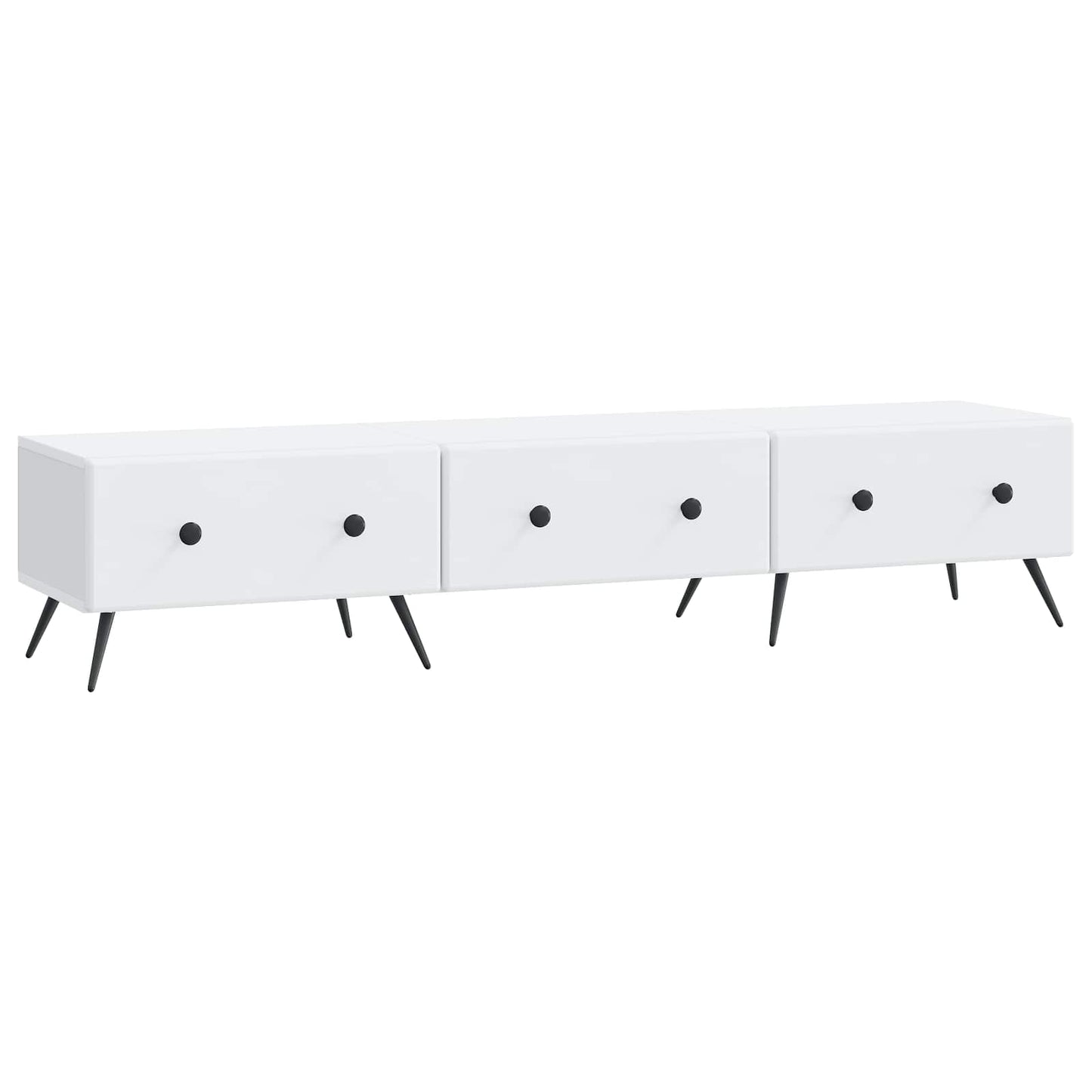 TV Cabinet with Drawer White 147 x 34.5 x 30 cm Engineered Wood