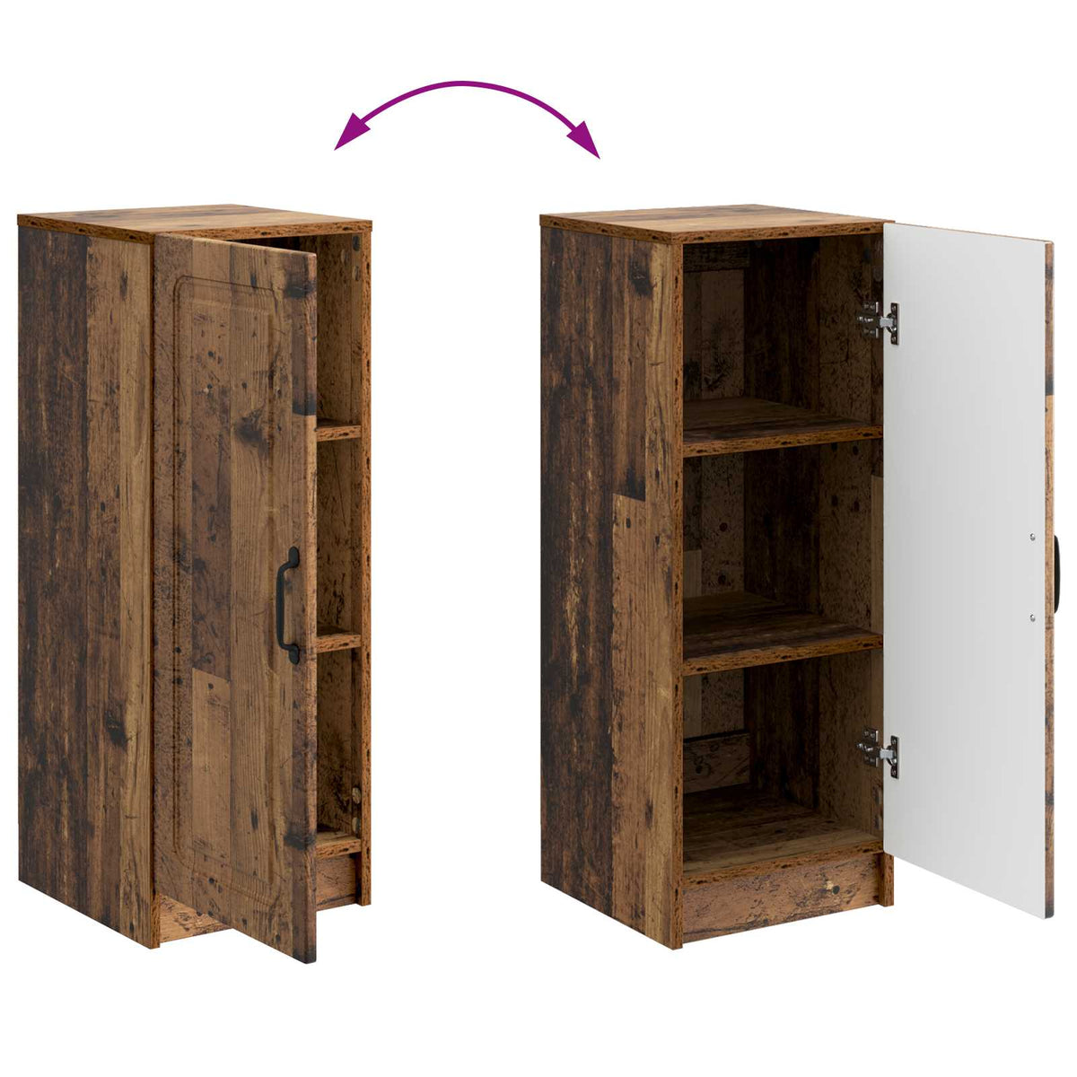 Sideboard Old Wood 33 x 34.5 x 87 cm Engineered Wood