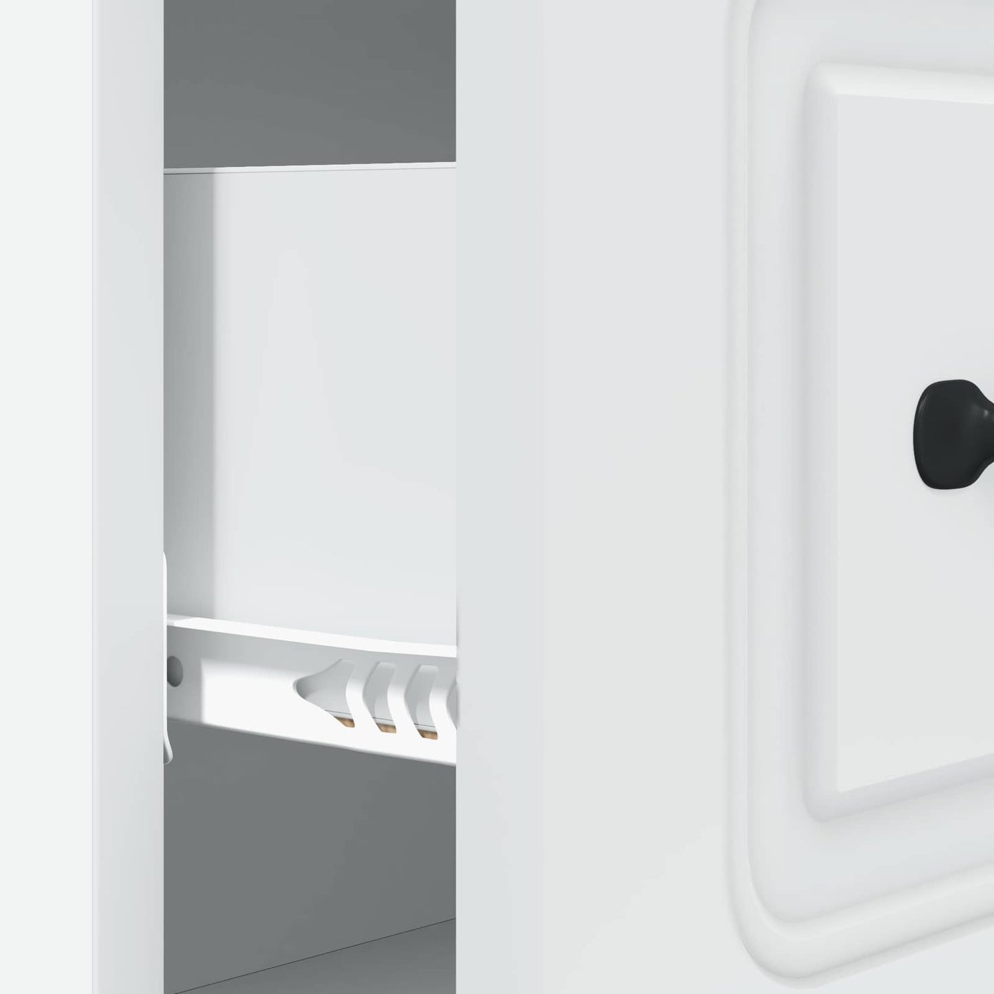 Drawer Cabinet White 66 x 34.5 x 87 cm Engineered Wood