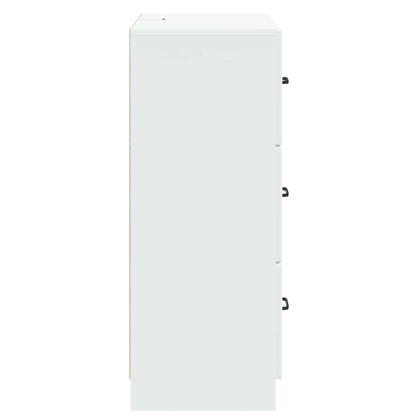 Drawer Cabinet White 66 x 34.5 x 87 cm Engineered Wood