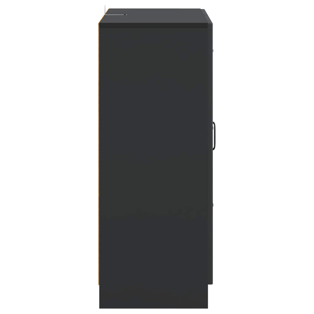 Sideboard with Drawer Black 66 x 34.5 x 87 cm Engineered Wood