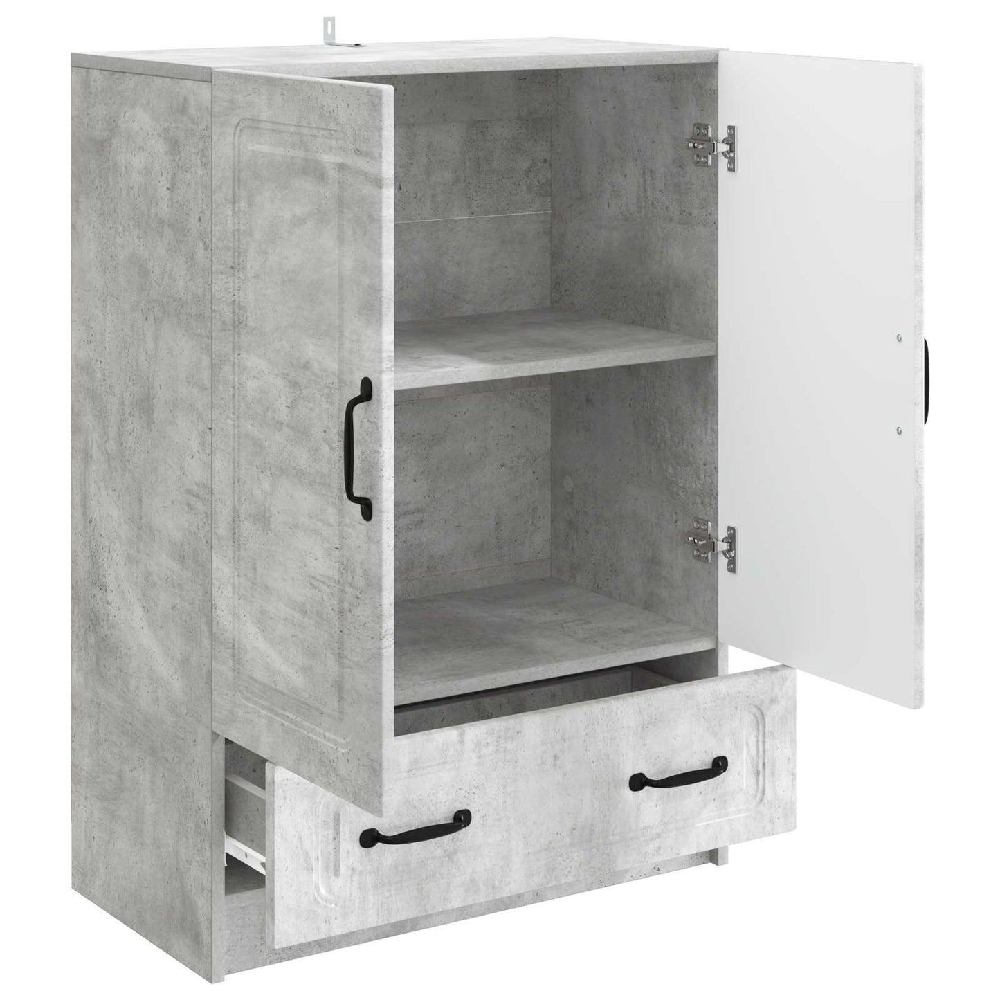 Sideboard Concrete Grey 66 x 34.5 x 92 cm Engineered Wood