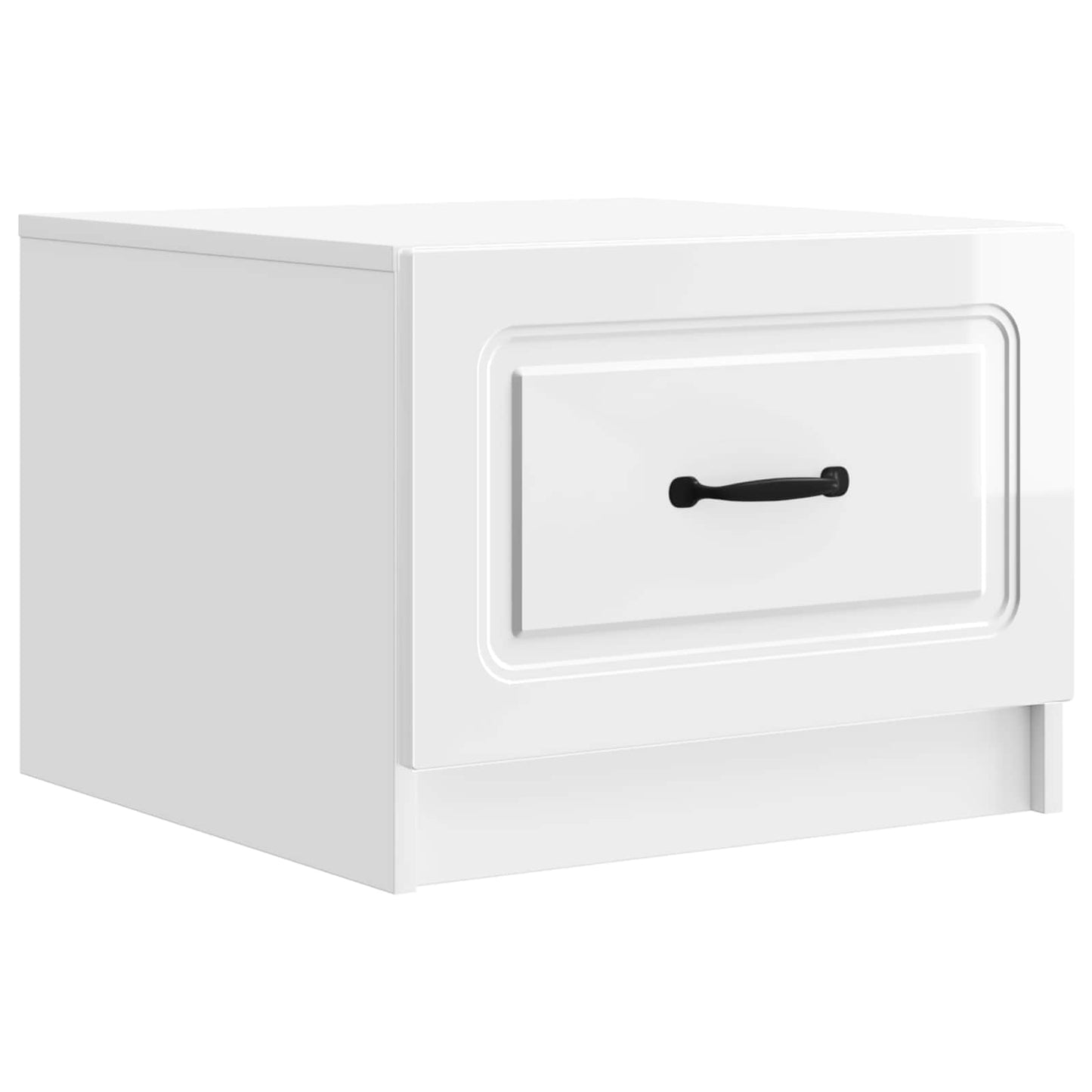 Coffee Table High Gloss White 49 x 50 x 37 cm Engineered Wood