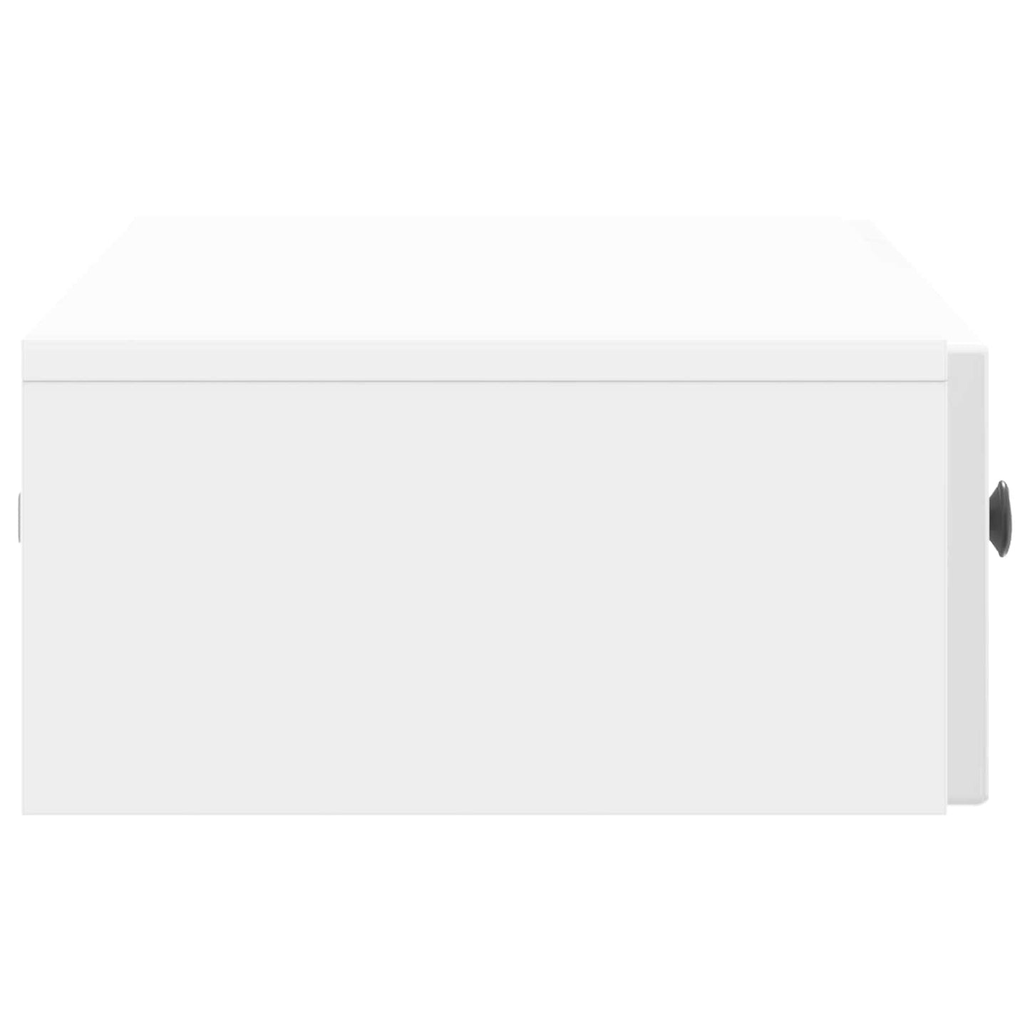 Wall-Mounted Side Table High Gloss White 87.5 x 34.5 x 17 cm