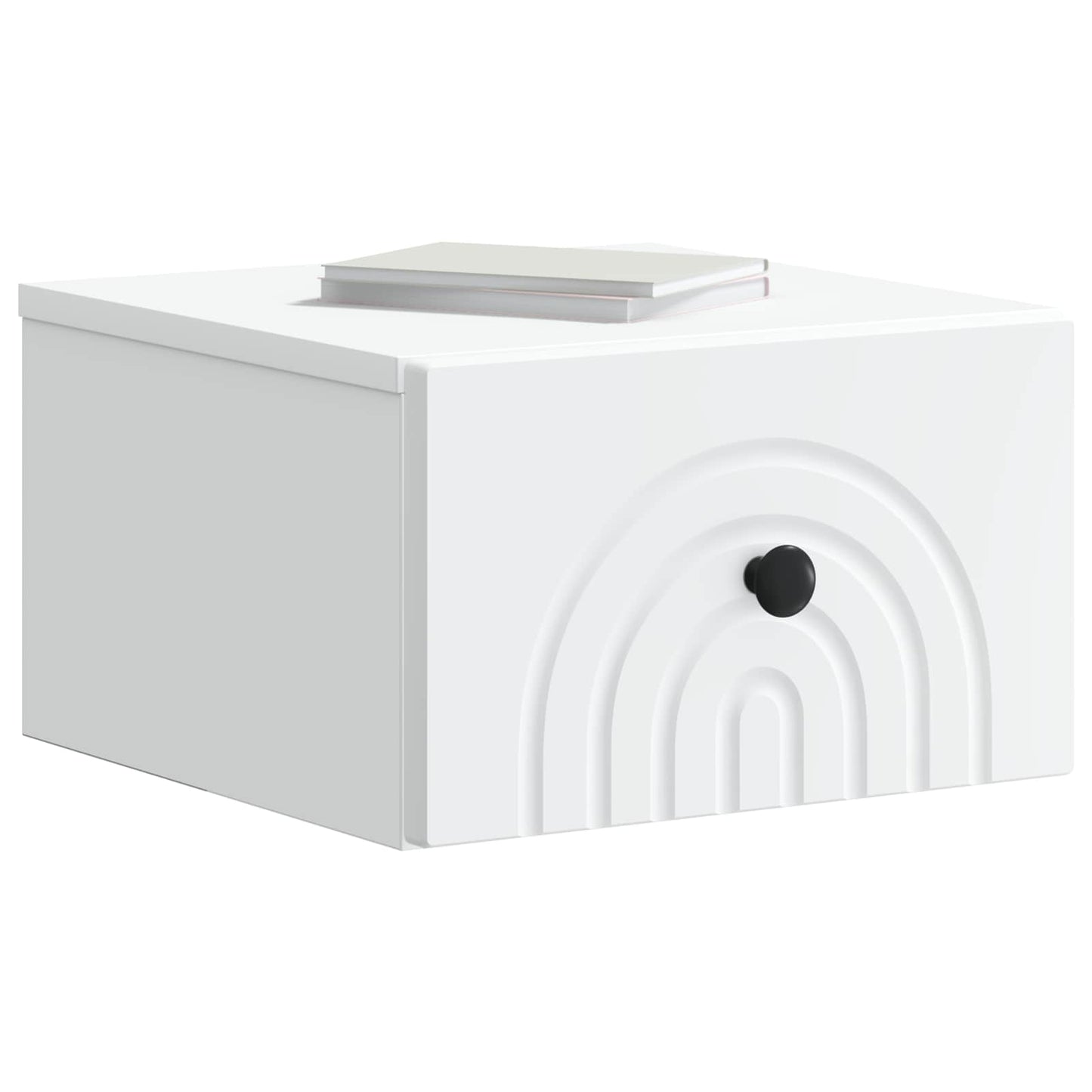 Wall-Mounted Bedside Cabinet White 33 x 34.5 x 20 cm