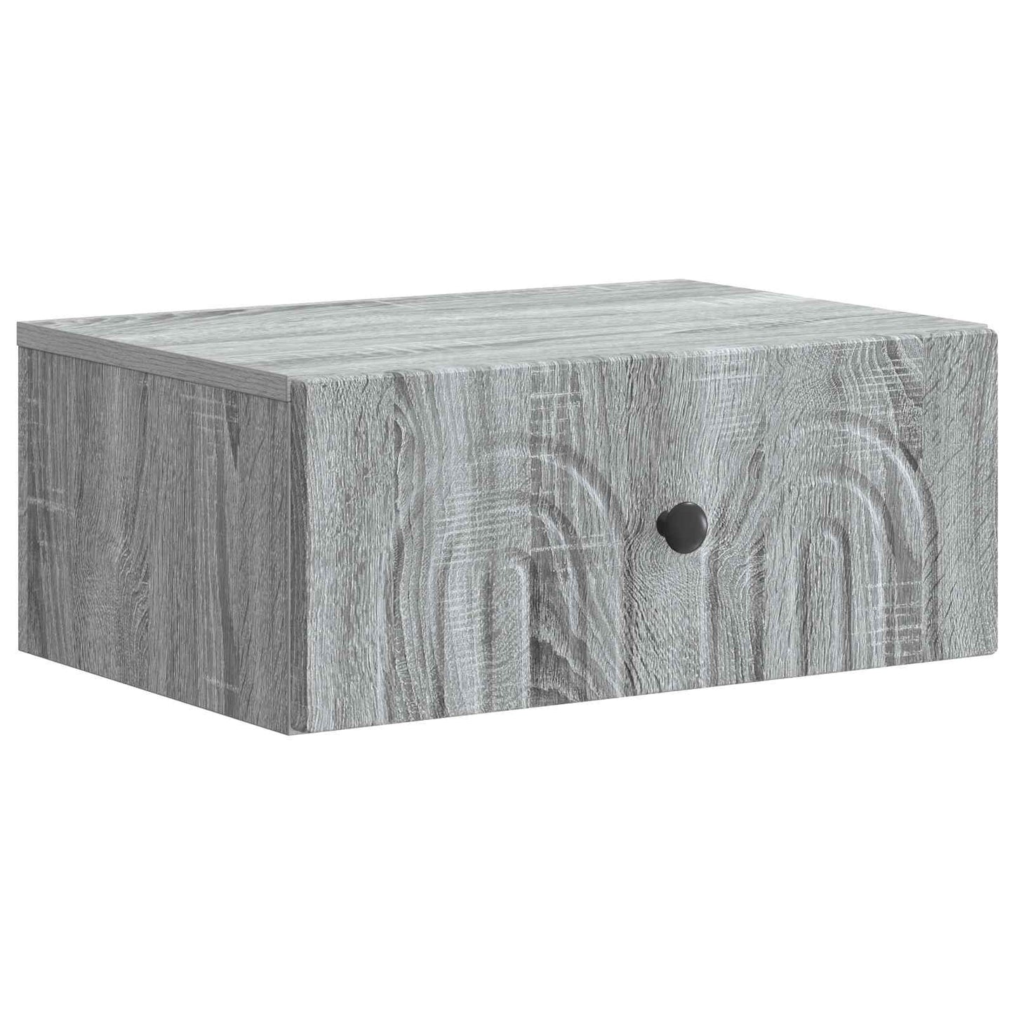 Wall-Mounted Bedside Cabinet Grey Sonoma 49 x 34.5 x 20 cm