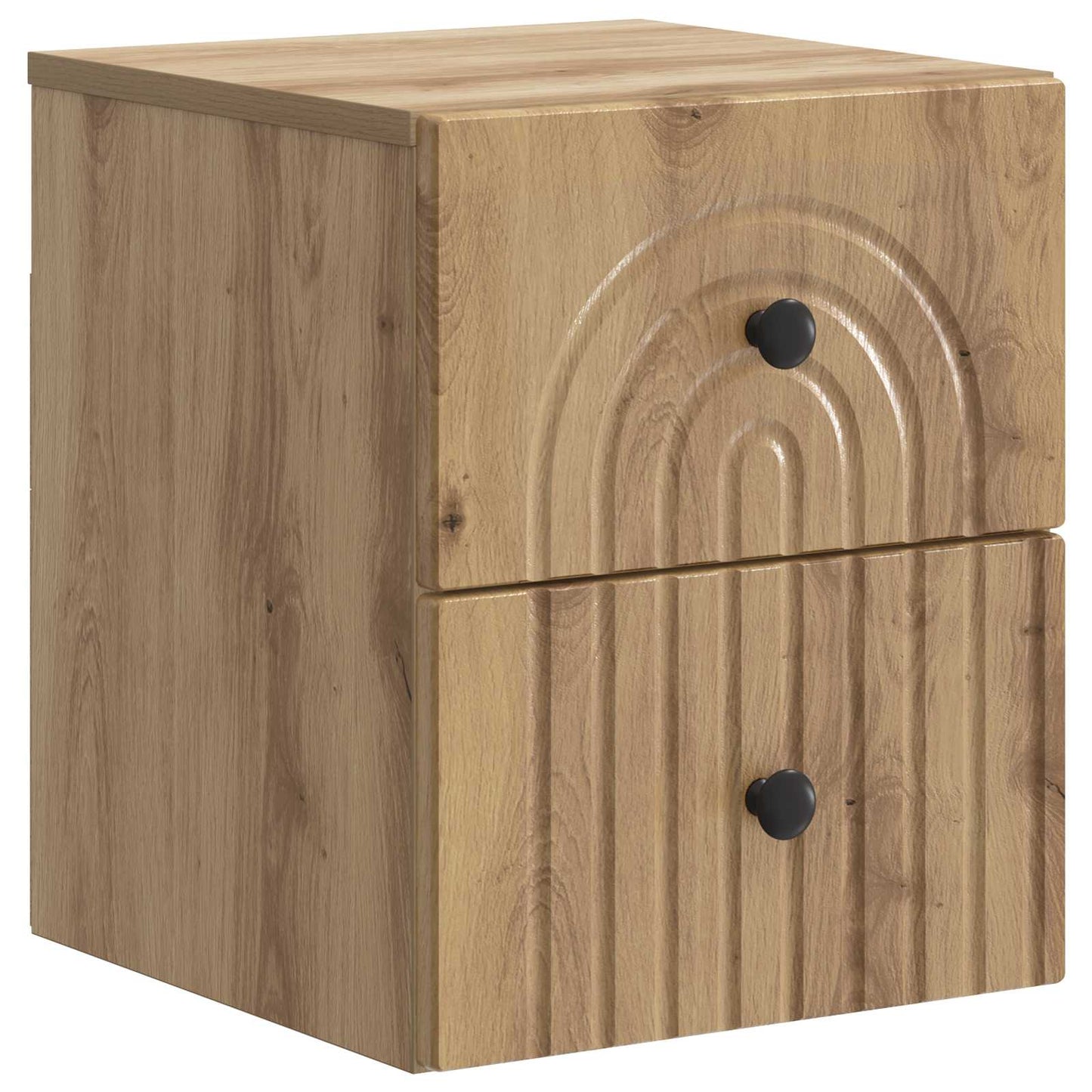 Wall-Mounted Bedside Cabinet Artisan Oak 33 x 34.5 x 40 cm