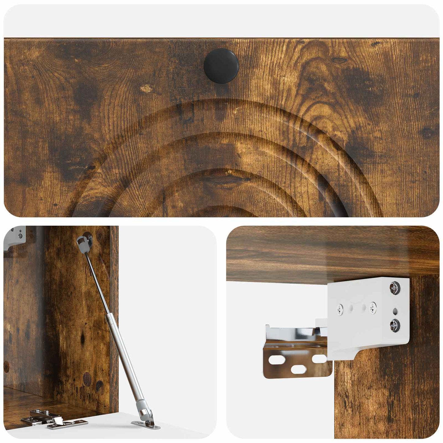 Wall-Mounted TV Cabinet Smoked Oak 78.5 x 31 x 30 cm