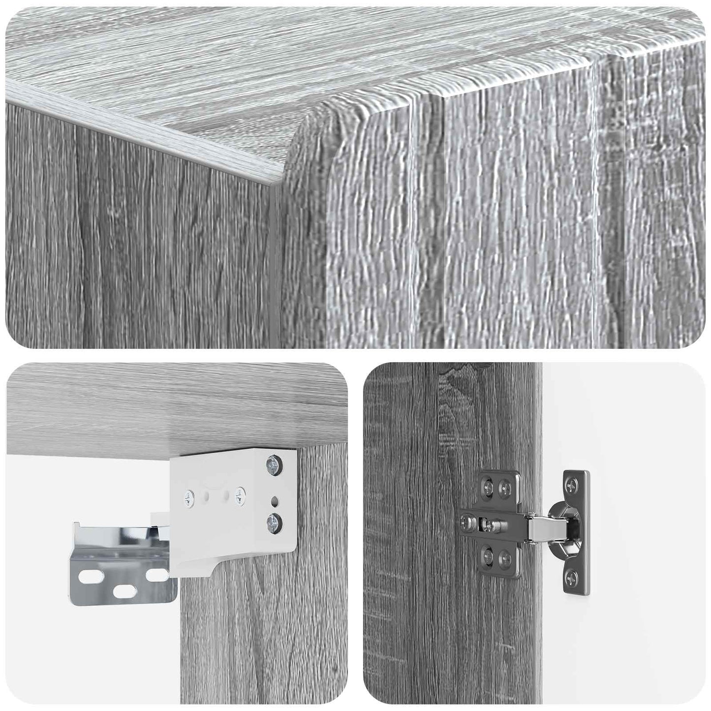 Wall-Mounted Cabinet Grey Sonoma 66 x 34.5 x 92 cm