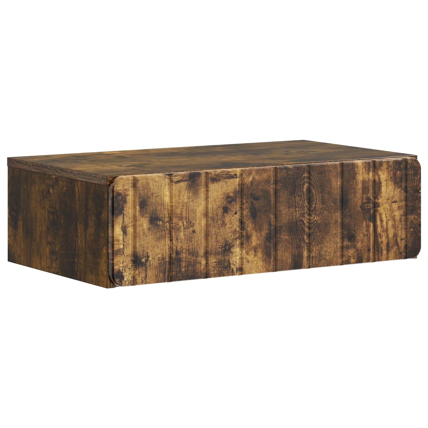 Wall-Mounted Side Table Smoked Oak 59 x 34.5 x 17 cm