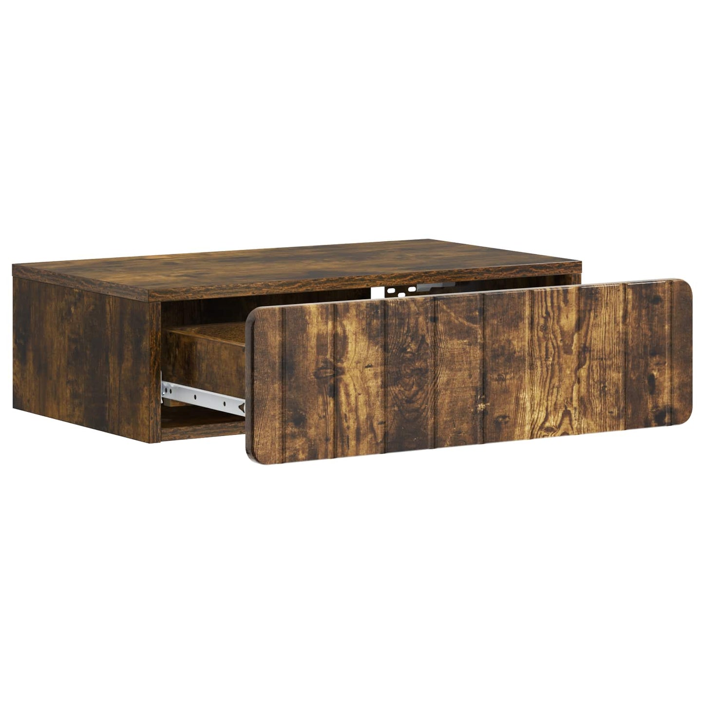 Wall-Mounted Side Table Smoked Oak 59 x 34.5 x 17 cm