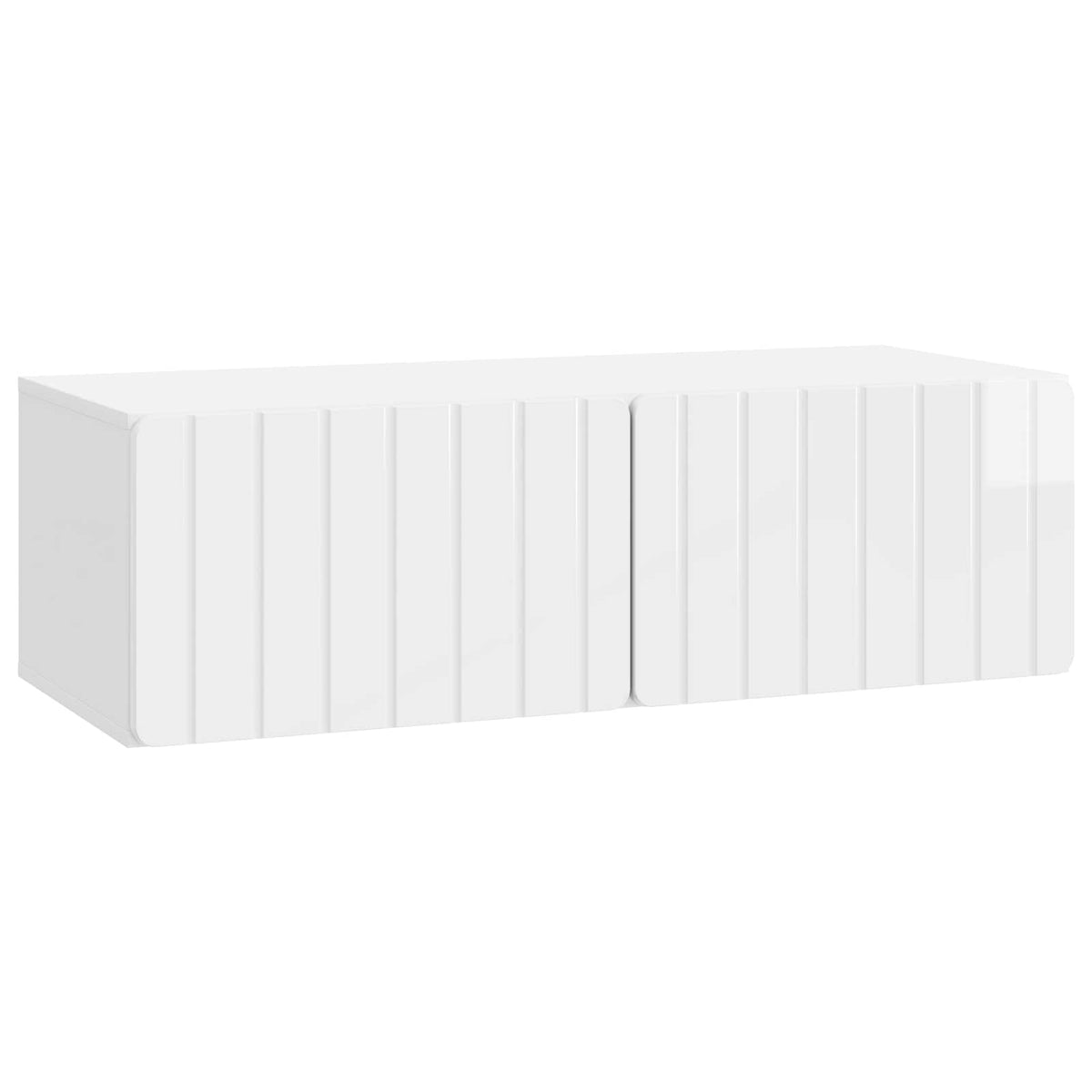 Wall-Mounted TV Cabinet 98 x 41 x 30 cm High Gloss White
