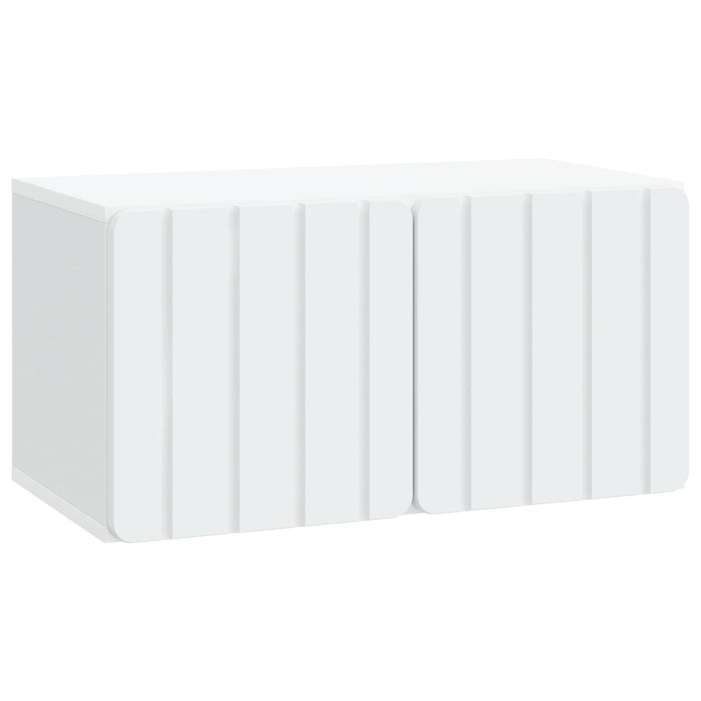Wall-Mounted TV Cabinet 59.5 x 31 x 30 cm White Engineered Wood
