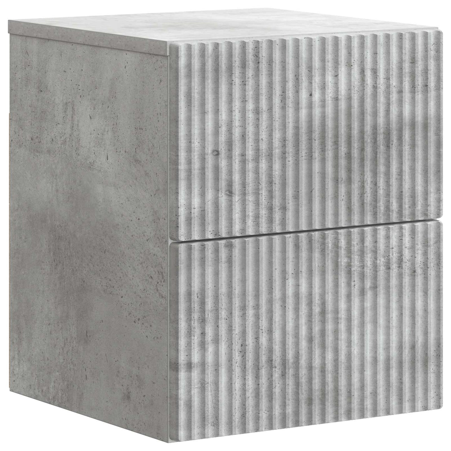 Wall-Mounted Bedside Cabinet Concrete Grey 33 x 34.5 x 40 cm