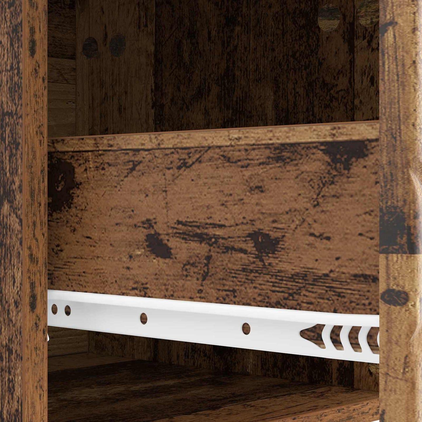 Wall-Mounted Side Table 2 pcs Old Wood 34.5 x 33 x 20 cm