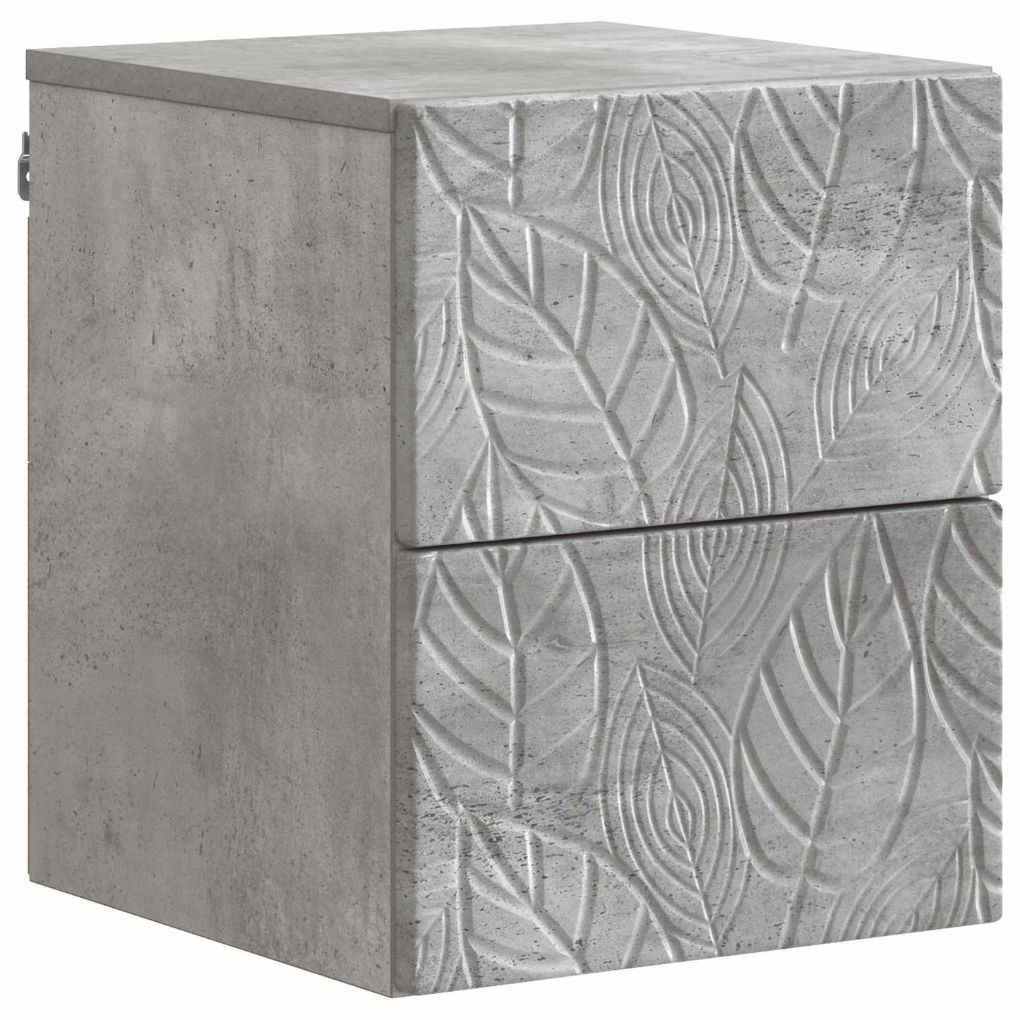Wall-Mounted Bedside Cabinet Concrete Grey 34.5 x 33 x 40 cm