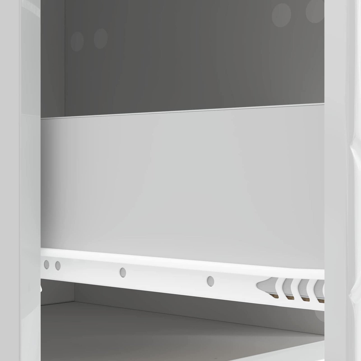 Wall-Mounted Bedside Cabinet 2 pcs High Gloss White